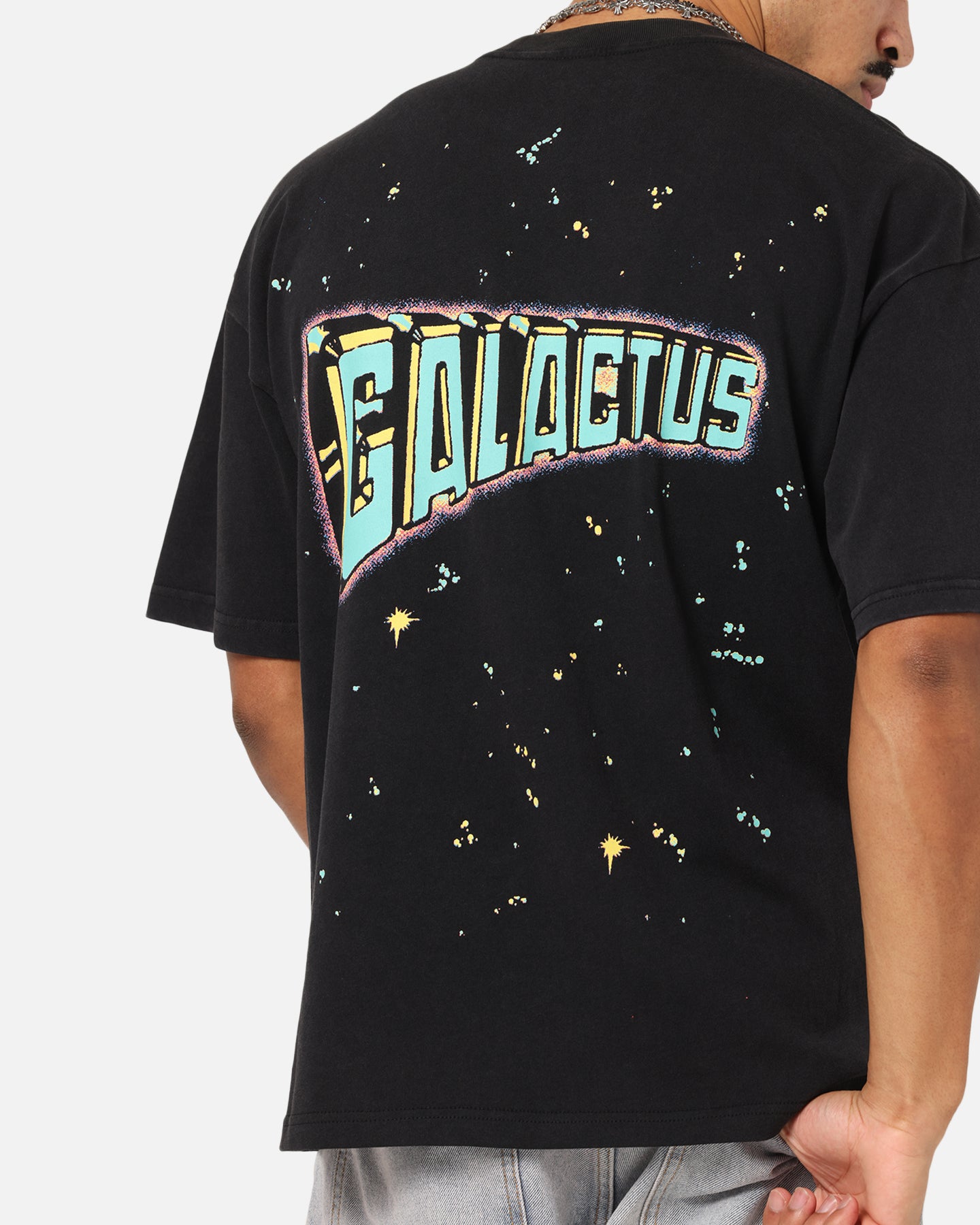 73 Studio Marvel Fantastic Four Galactus Universe T-Shirt Black Acidwash、mySite、zt4zffjzw