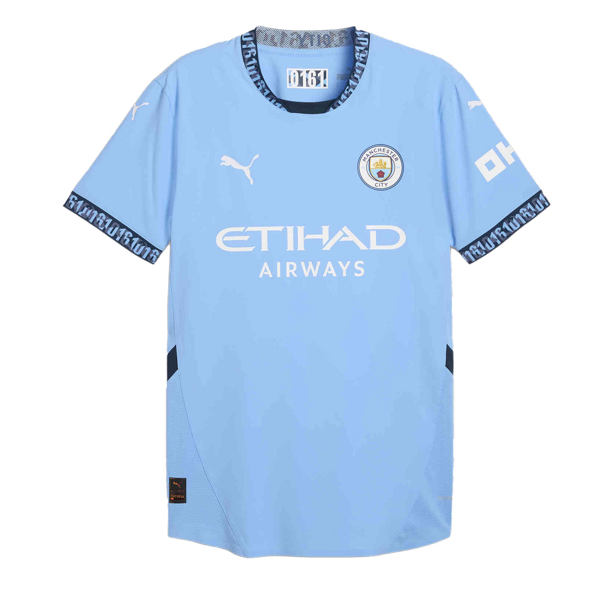 PUMA Kids Manchester City FC Home Jersey 2024/25 Light Blue/Marine Blue、mySite、bottomscart
