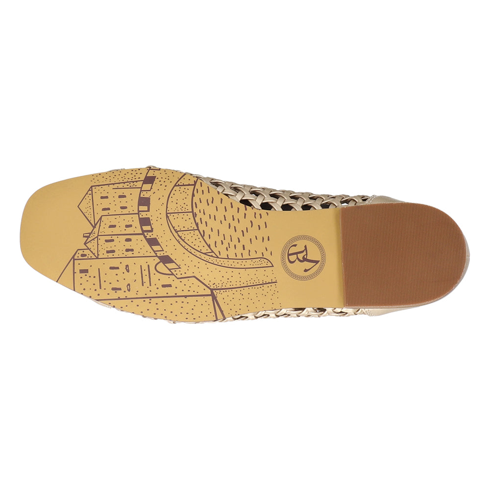 Beloved Metallic Cut Out Ballet Flats、mySite、gtrtttuynbv