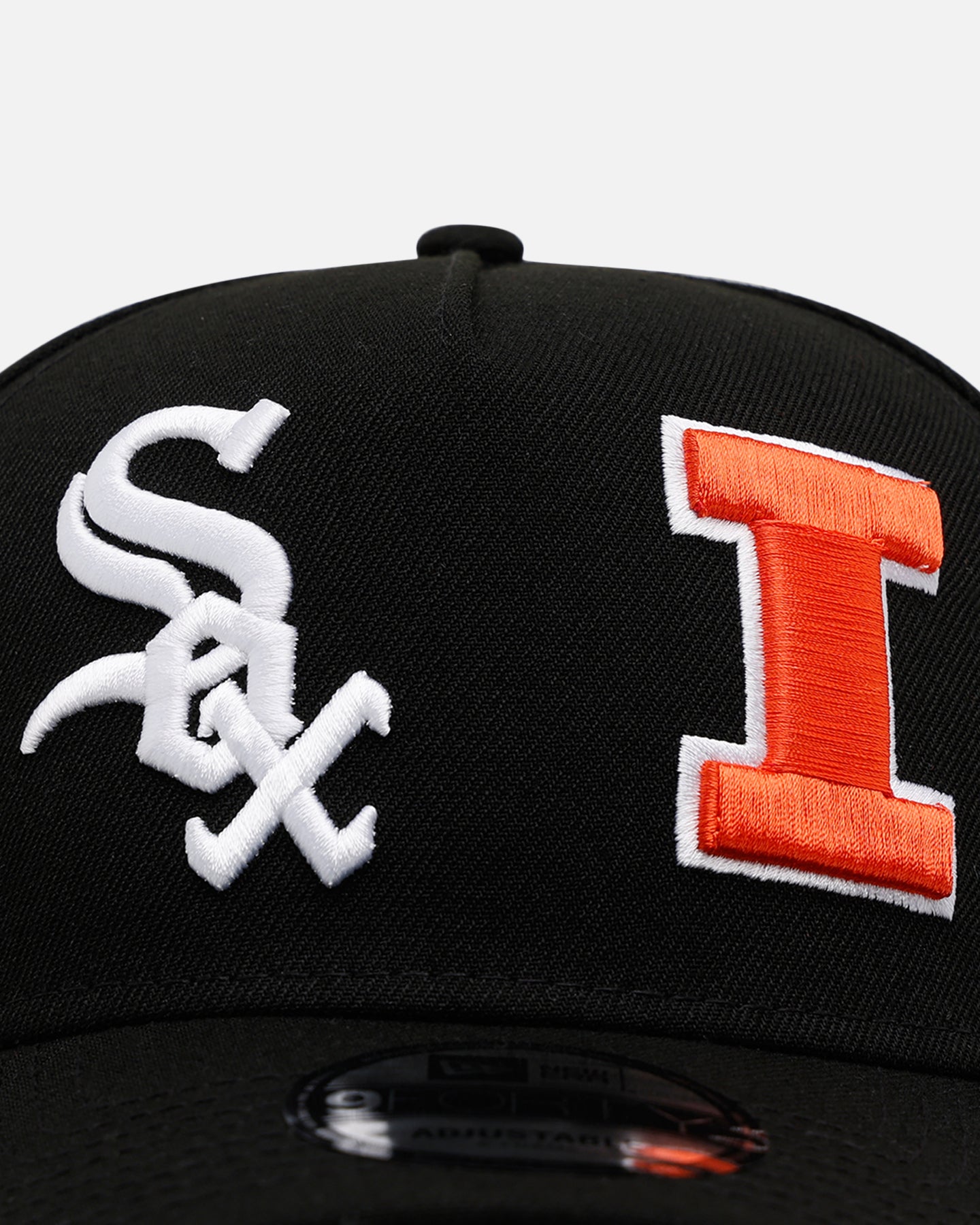 New Era Chicago White Sox 'MLB & NCAA Dual Logo' 9FORTY A-Frame Snapback Black、mySite、zt4zffjzw