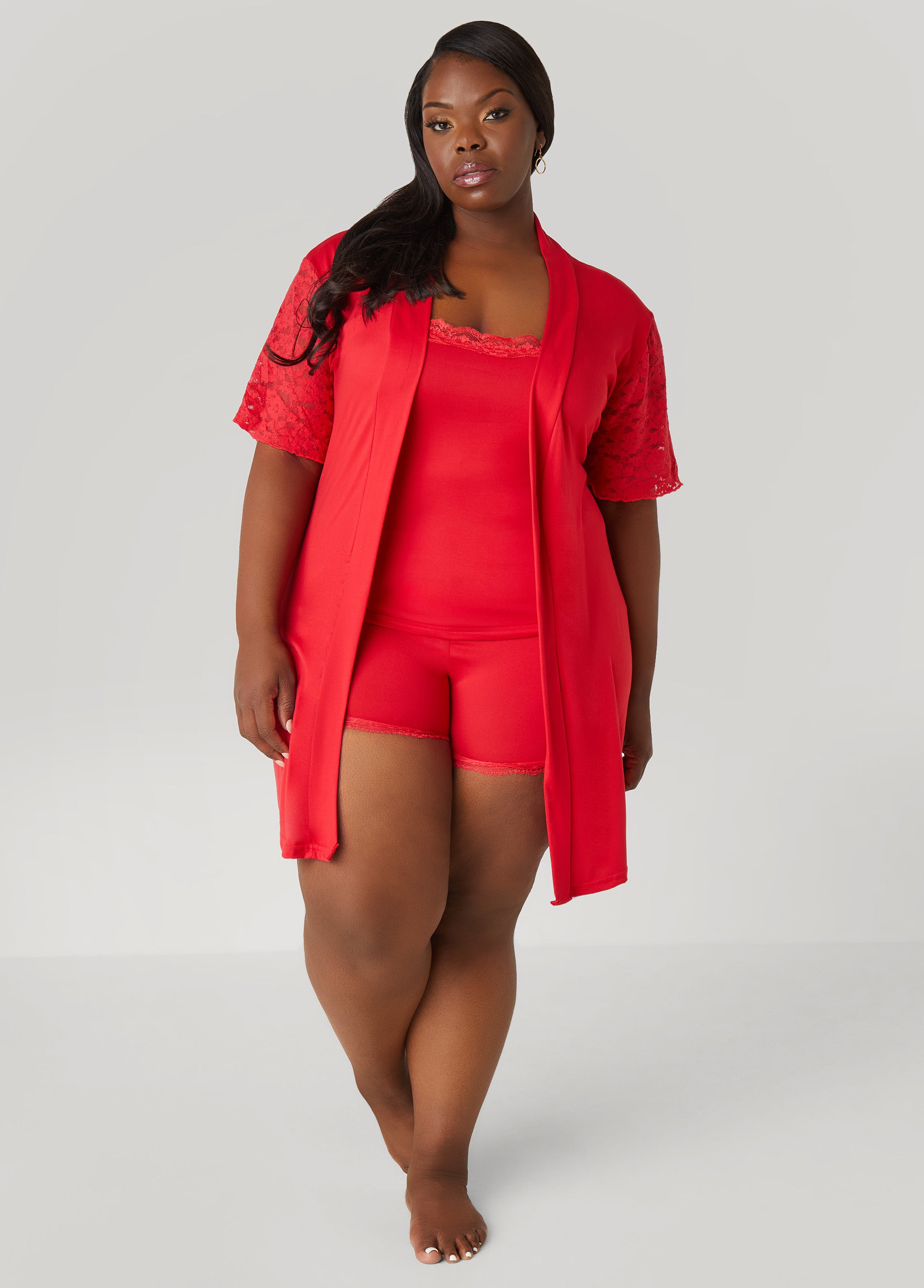 Love To Sleep Lace Trimmed 3 Pc Set、mySite、bengalsvssteelers