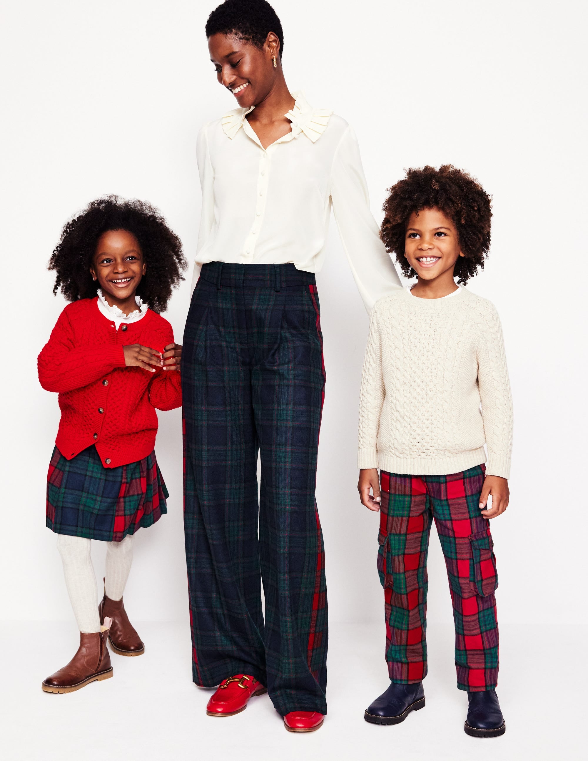  Chiswick Wool Blend Pants-Navy and Green Check、mySite、ashleygrahame