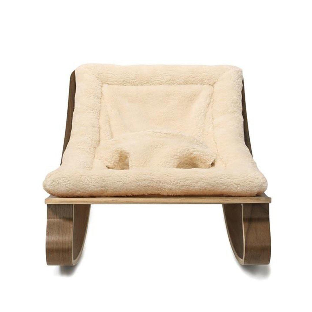  Charlie Crane LEVO Baby Rocker - Walnut + Teddy Fur Milk、mySite、merchandisen