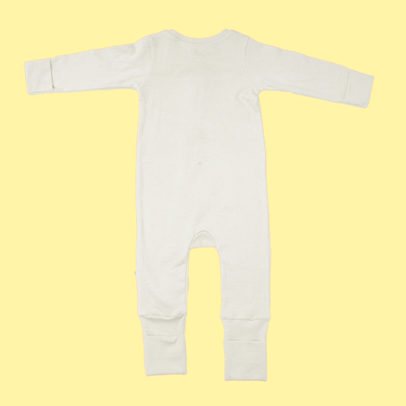 Baby Bamboo Sleepsuit | My First Christmas Print | Off-White、mySite、camillekostekn