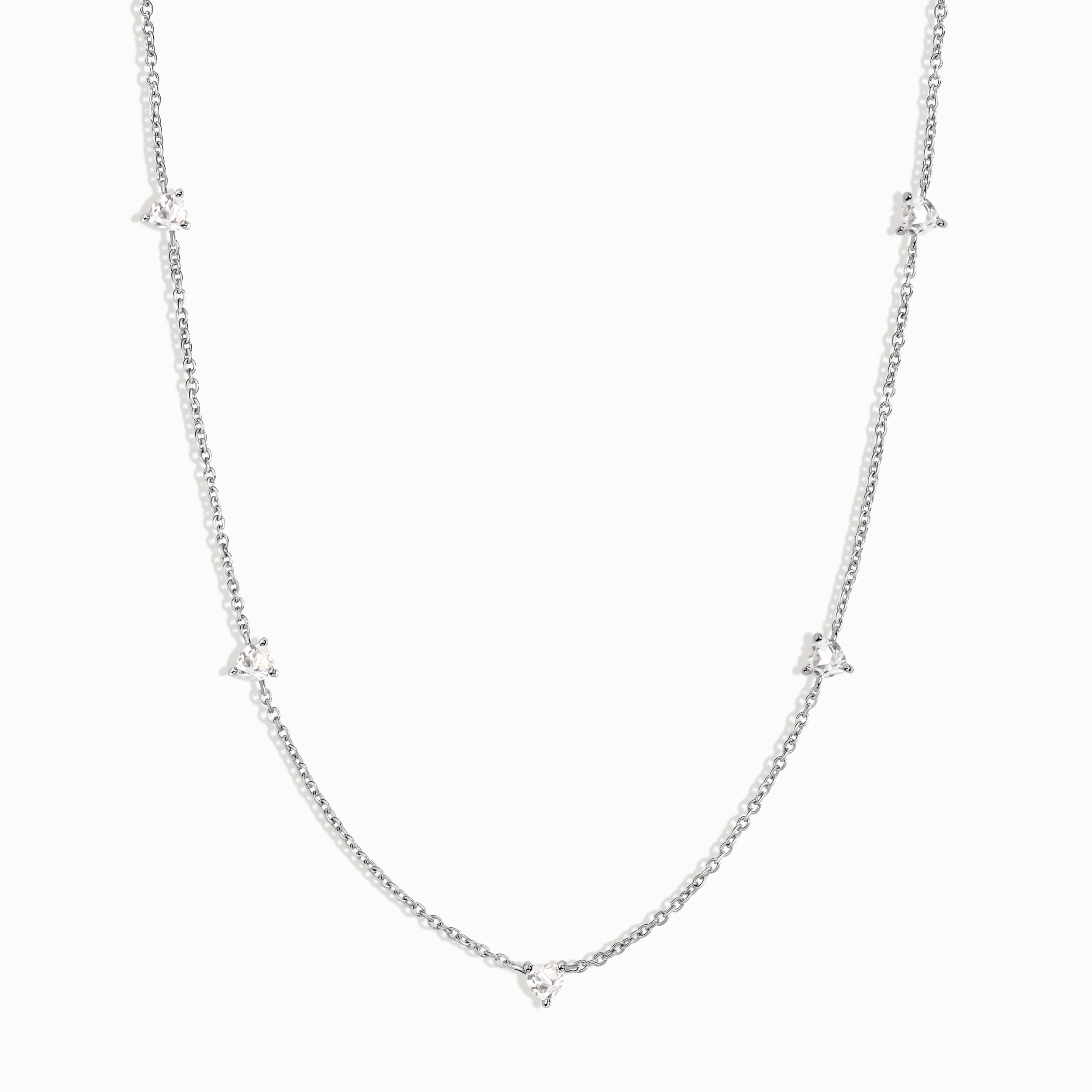 White Topaz Never Without My Gem Necklace - April Birthstone、mySite、hinf8tx79