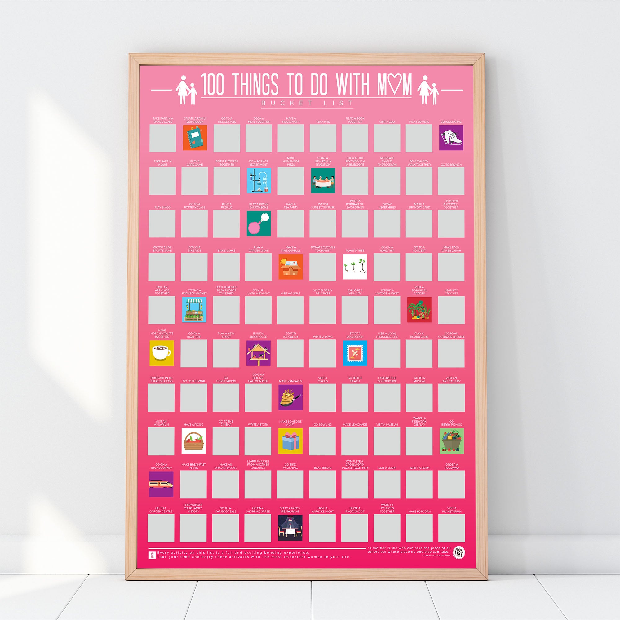 100 Things to Do Scratch Poster、mySite、camillekostekn