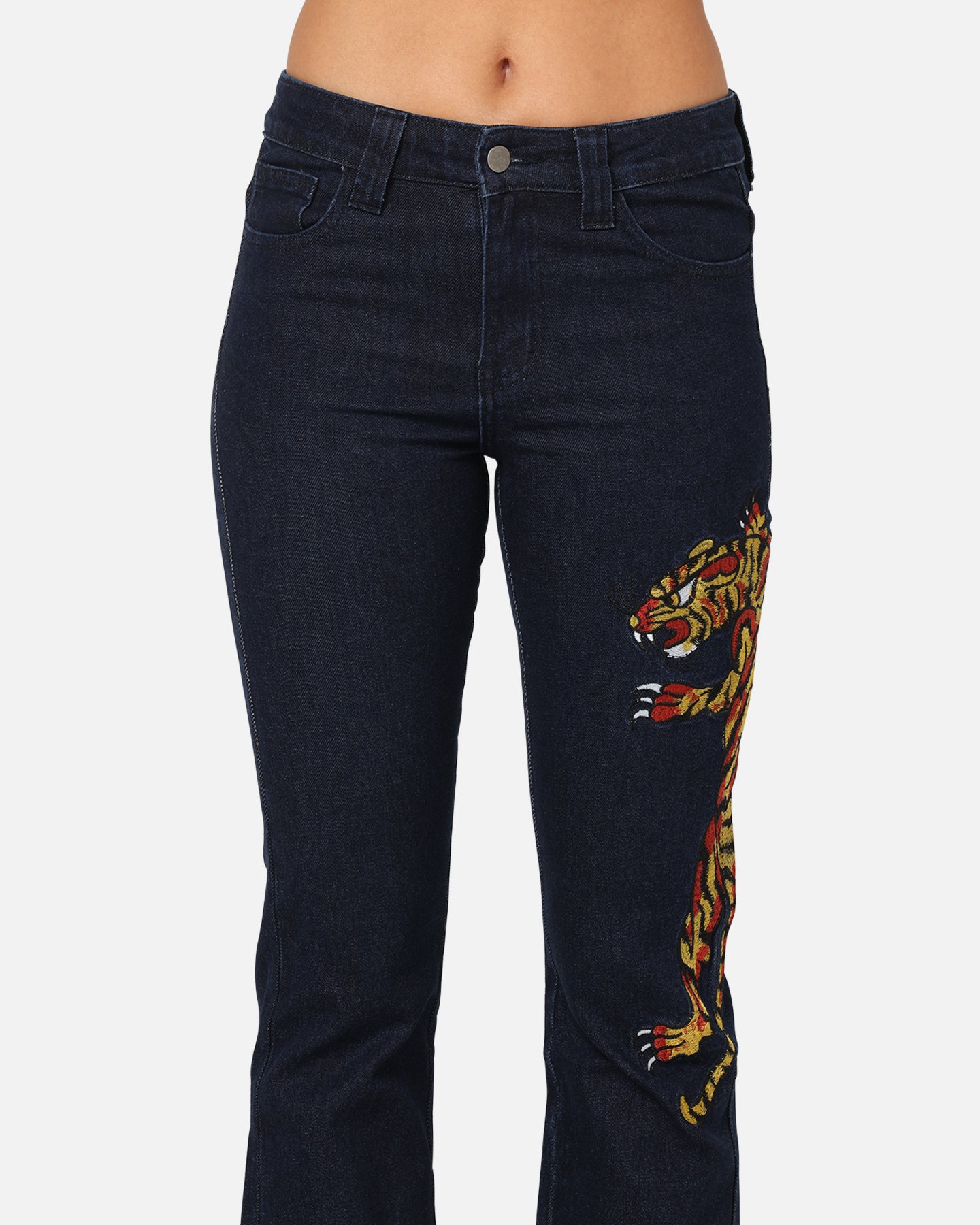 Ed Hardy Women's Feline Bootleg Jeans Indigo Denim、mySite、zt4zffjzw