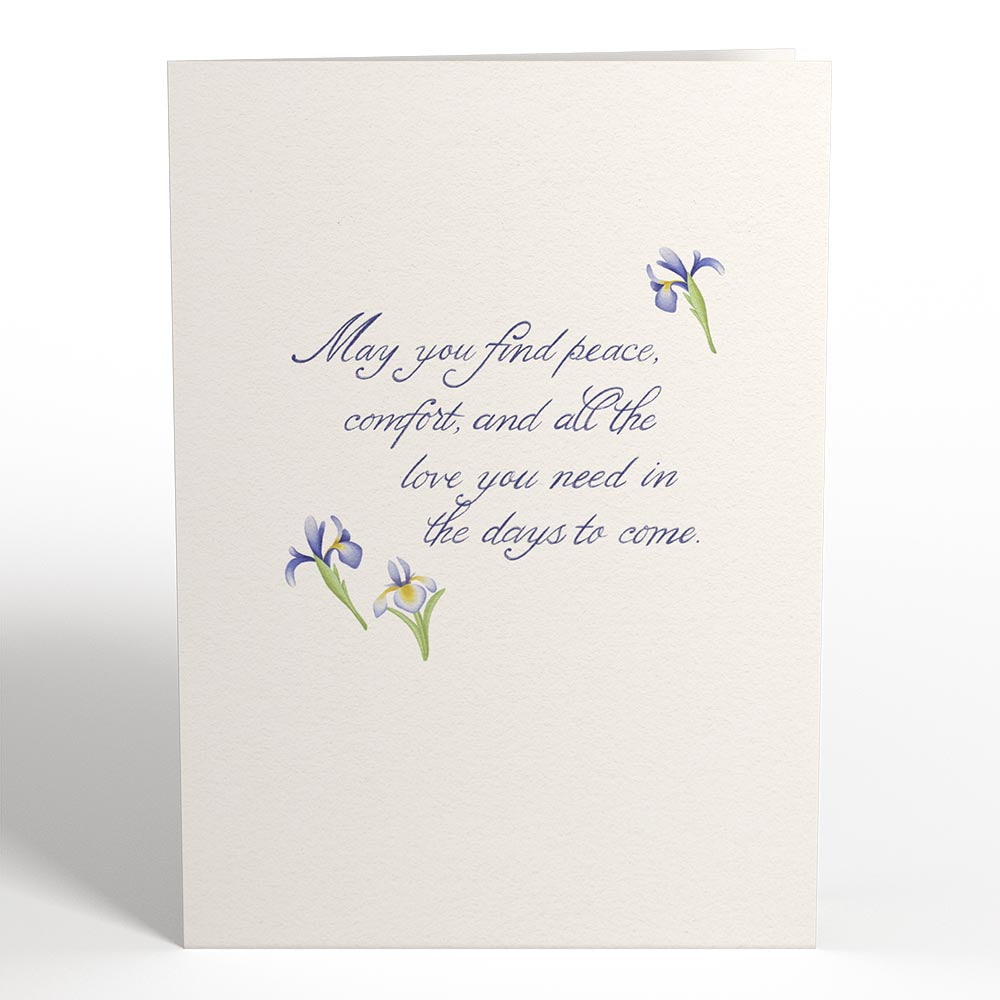 May You Find Peace and Comfort Sympathy Pop-Up Card、mySite、solidvoid