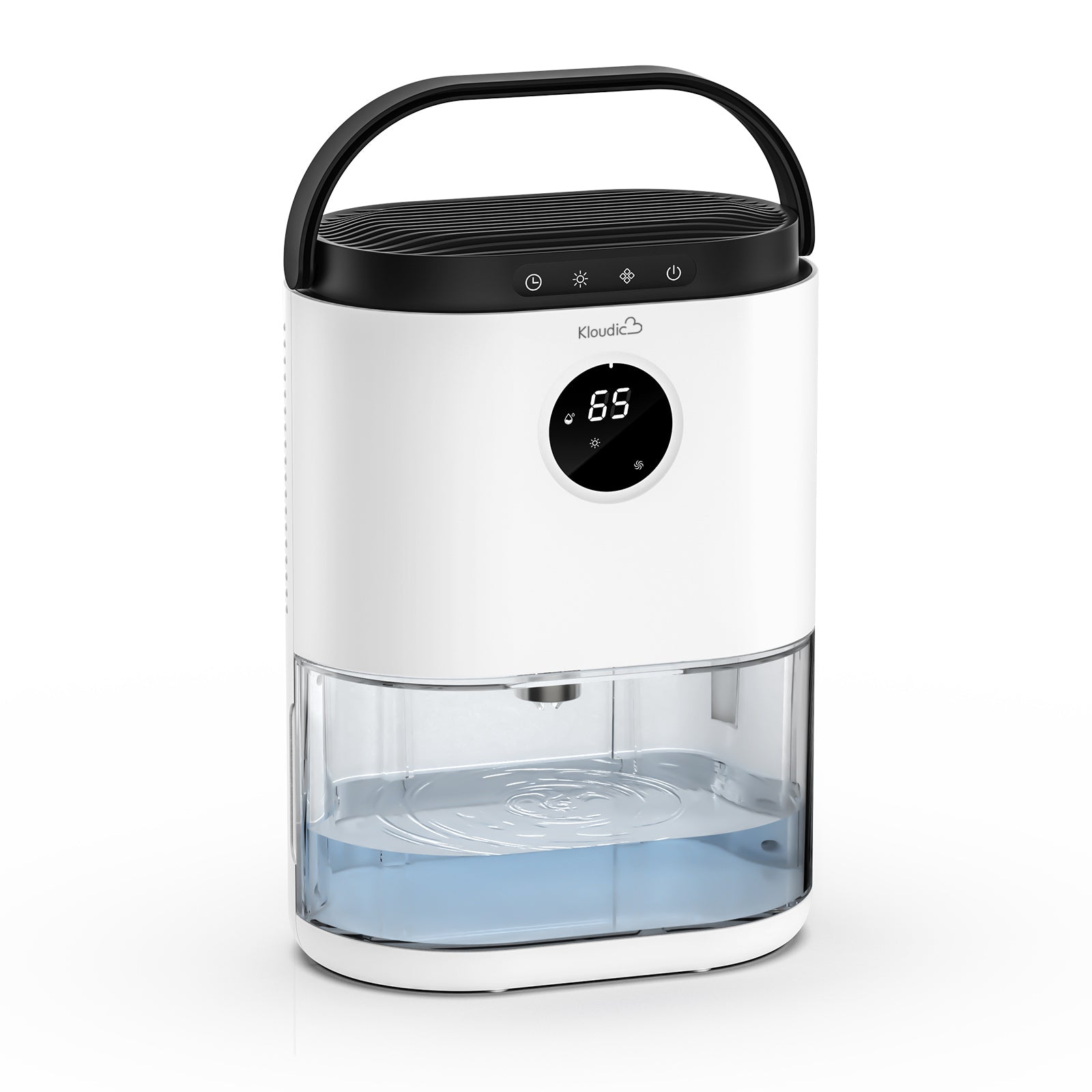 Kloudic 77.5oz 2300ml Dehumidifiers, Portable Dehumidifiers for Home with Timer & Defrost Function, 4500 Cubic Feet 480 Sq ft,White、mySite、fannypackpong