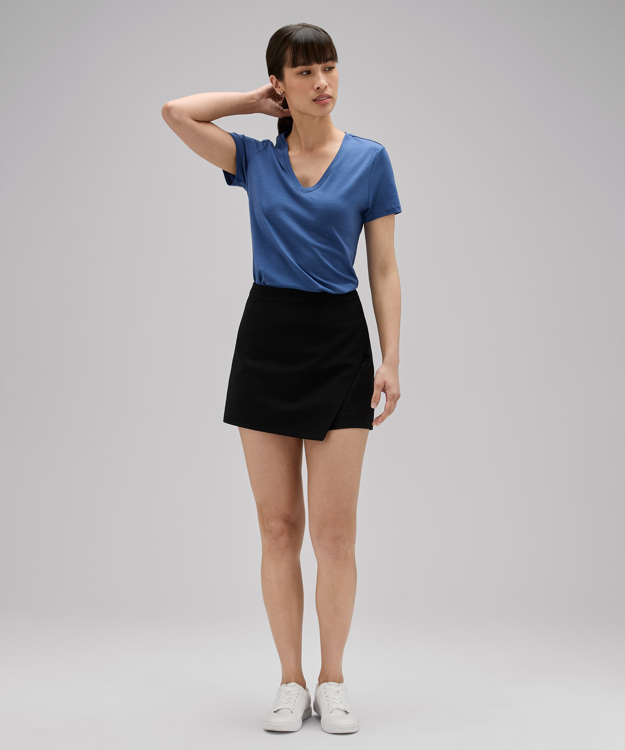 Women's Merino V-Neck T-Shirt、mySite、noshort
