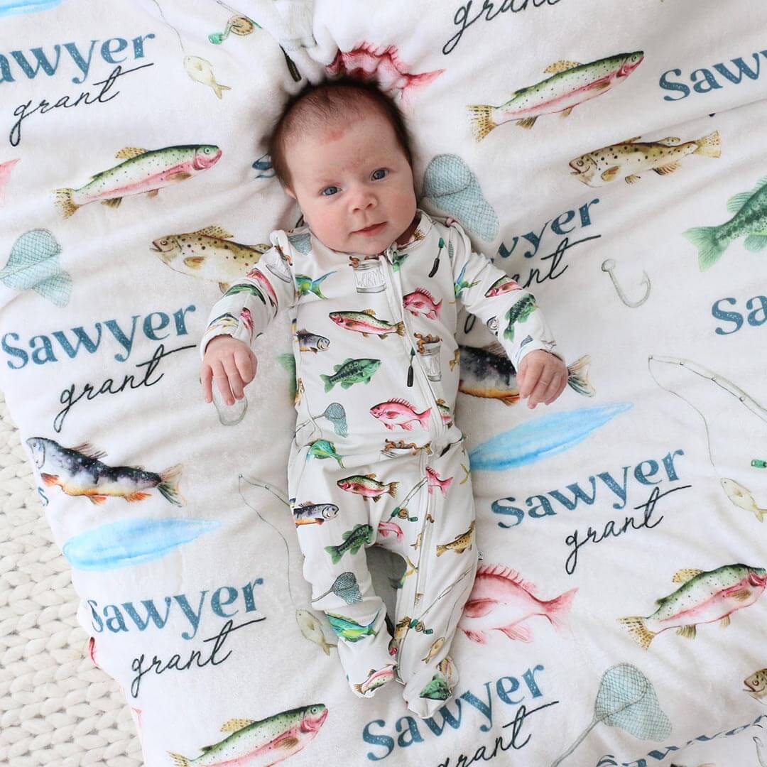  Gone Fishing Zipper Footie、mySite、layawaytickets