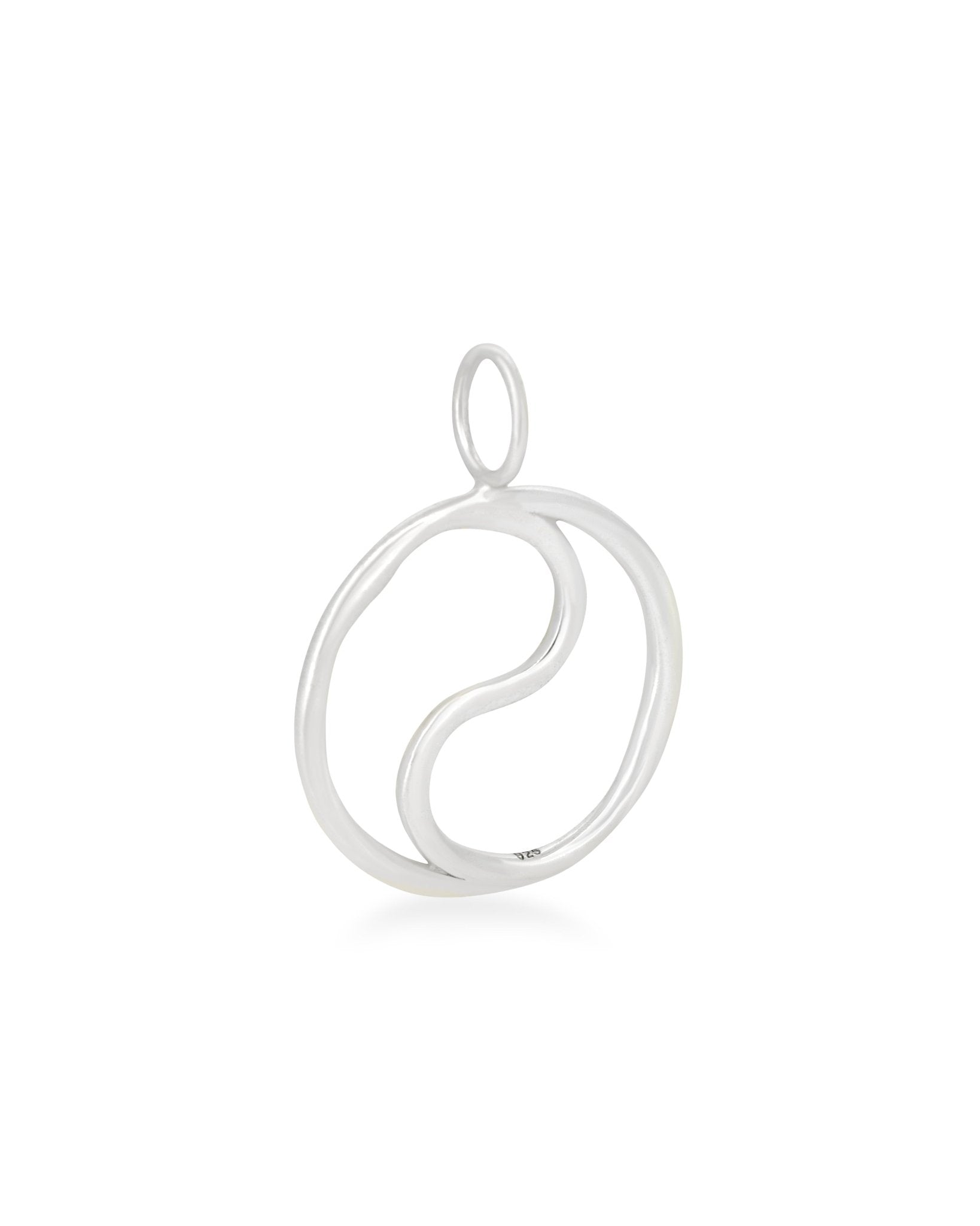 Textured Sterling Silver Yin Yang Pendant、mySite、topwebapps