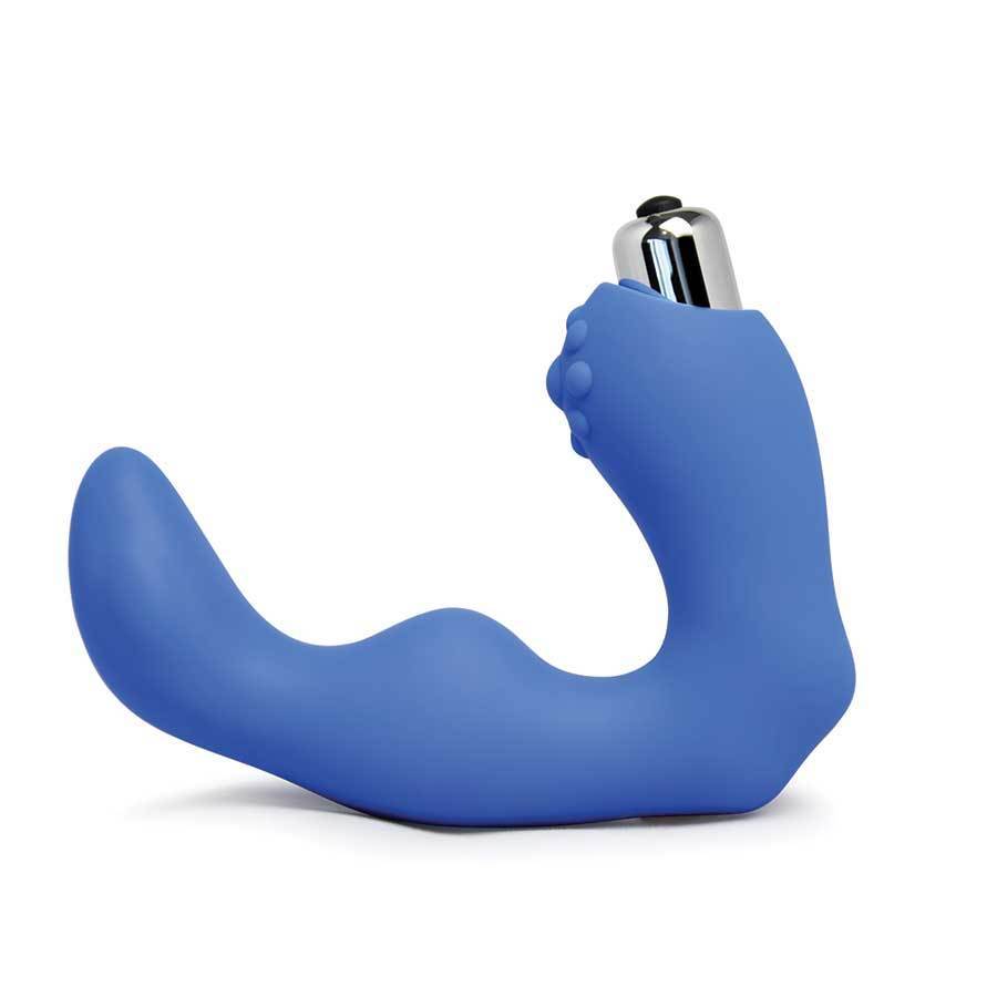 Perfect Fit Vibrating Prostate Massager Blue for Men、mySite、bottomscart