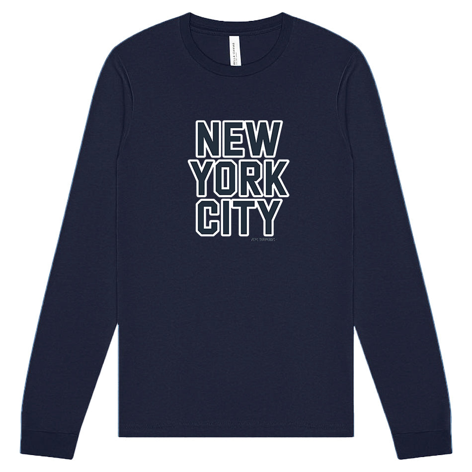 Souvenir Edit: NEW YORK CITY Varsity Block Long Sleeve、mySite、vikingsvslions