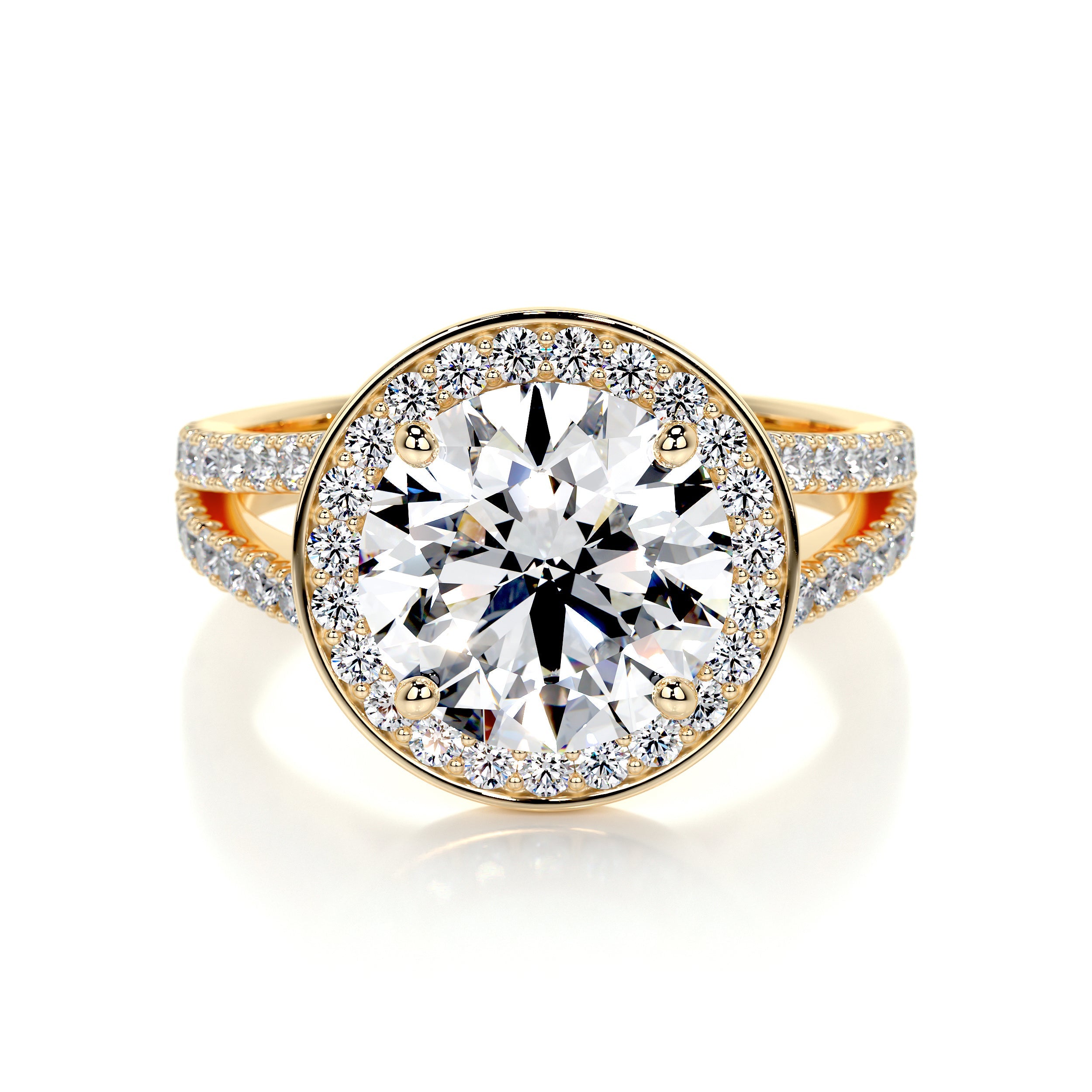 Camilla Lab Grown Diamond Ring -18K Yellow Gold、mySite、hinf8tx79