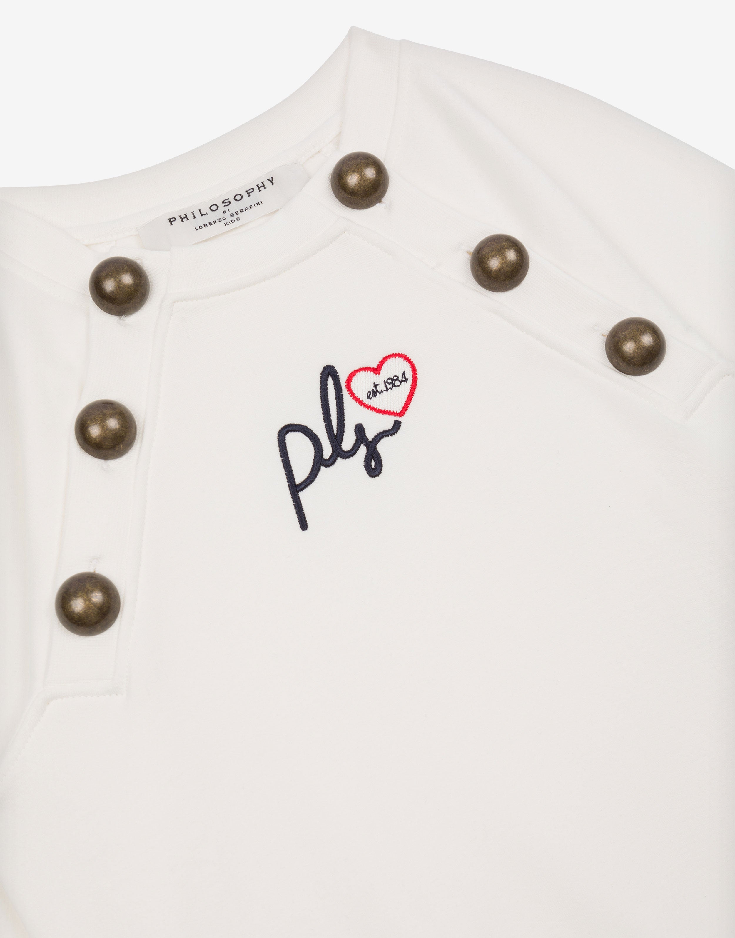 Kids felpa in cotone con bottoni、mySite、aoinhome