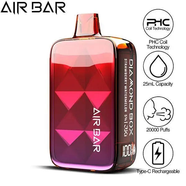Air Bar Diamond Box 20000 Puffs Rechargeable Vape 25mL、mySite、zt4zffjzw