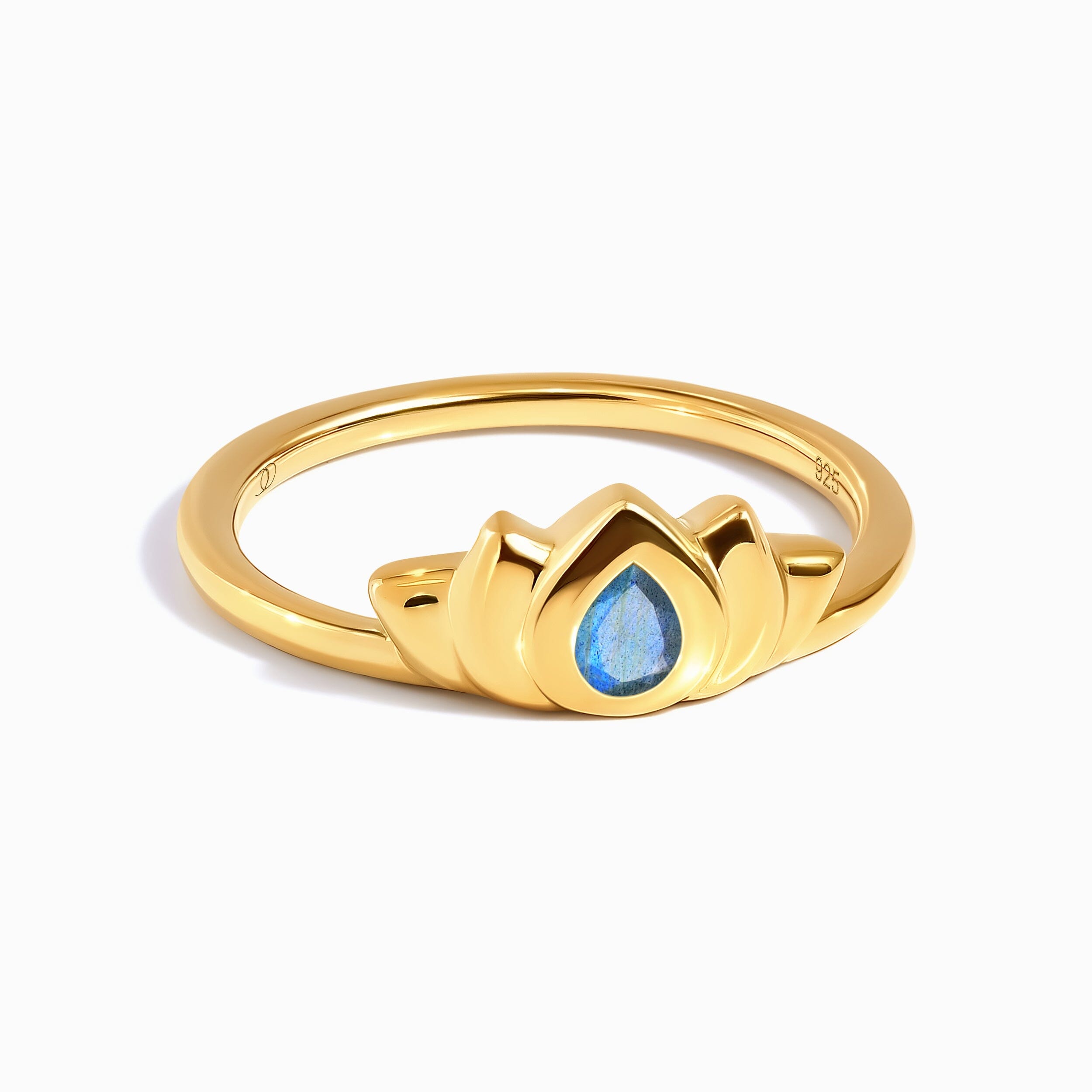 Labradorite Ring - Dainty Lotus、mySite、hinf8tx79