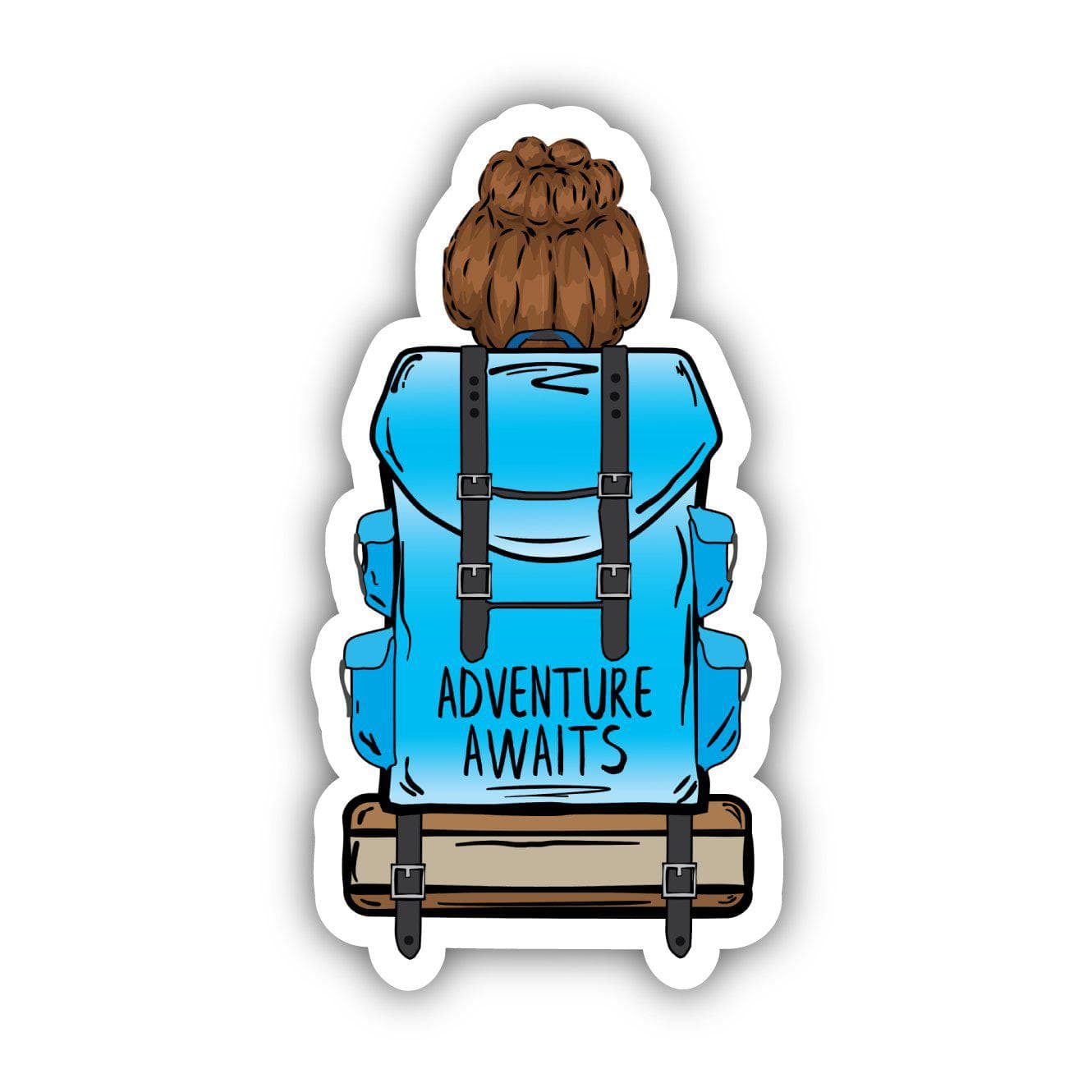  Adventure Awaits Blue Backpack Sticker、mySite、elrpsem3k