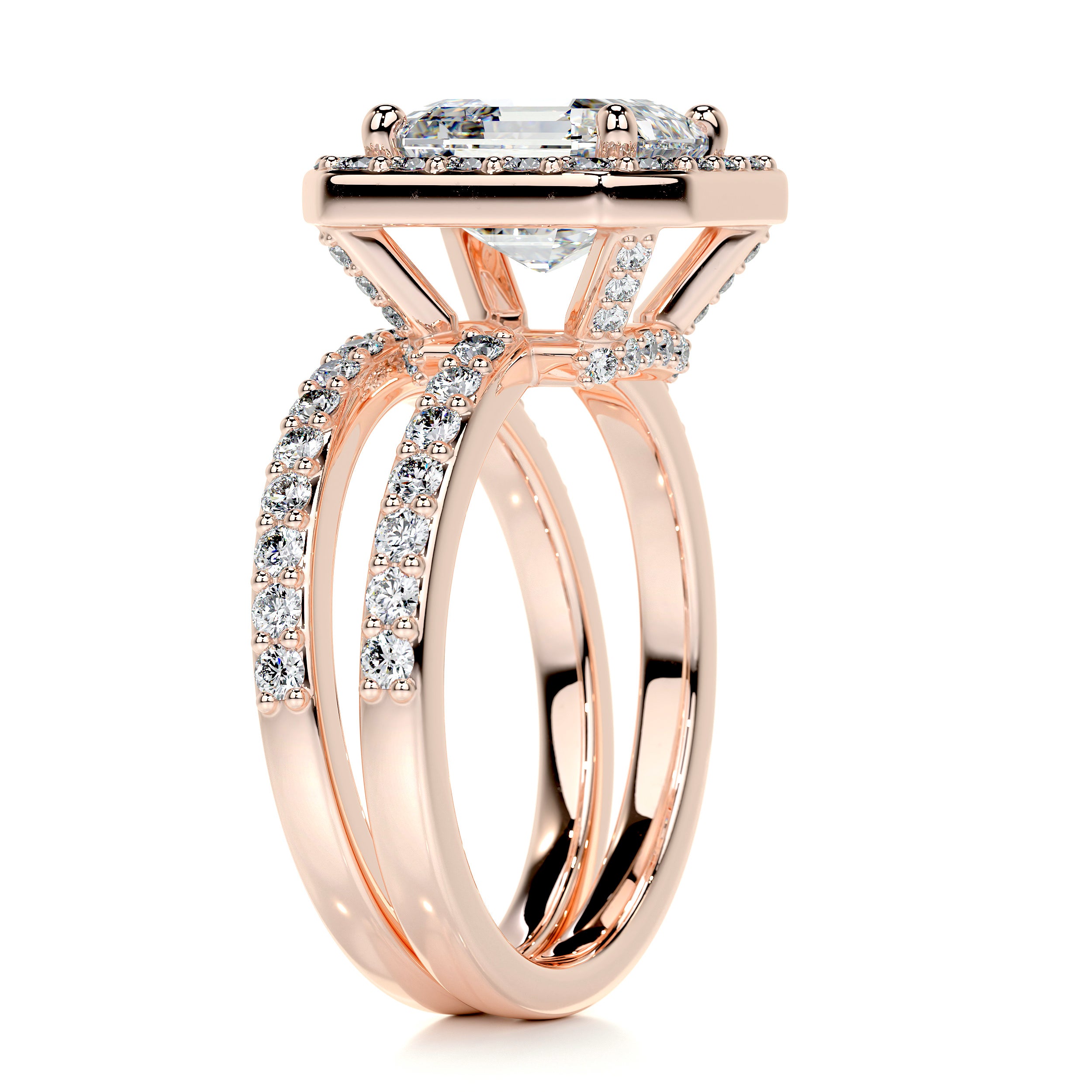 Brooklyn Diamond Bridal Set -14K Rose Gold、mySite、hinf8tx79