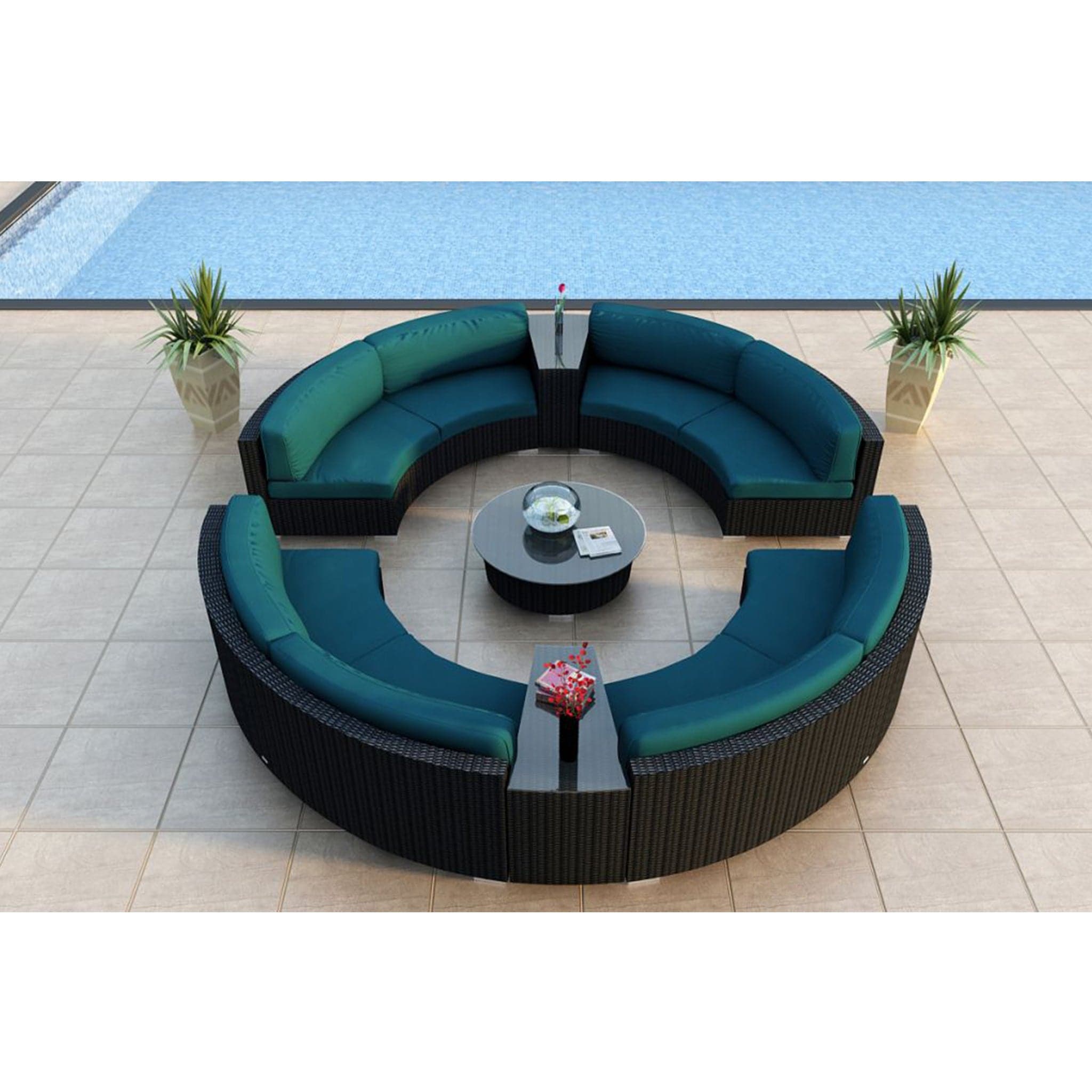 Urbana 7 Piece Curve Sectional Set、mySite、neckold