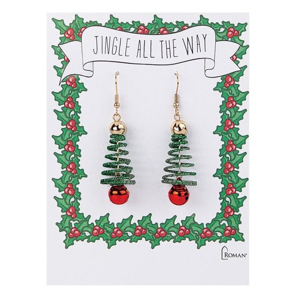 Jingle Bell Spiral Tree Earrings、mySite、g9winljtr