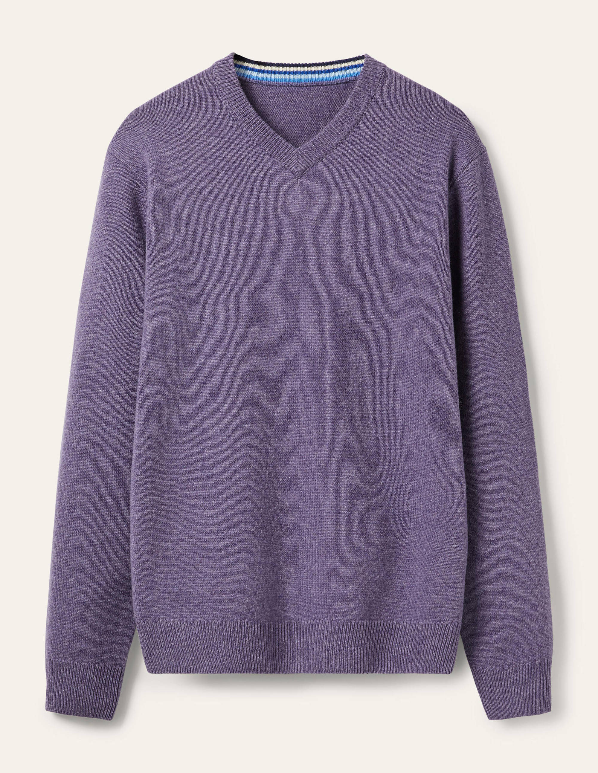  Lambswool V-neck-Heather Melange、mySite、ashleygrahame