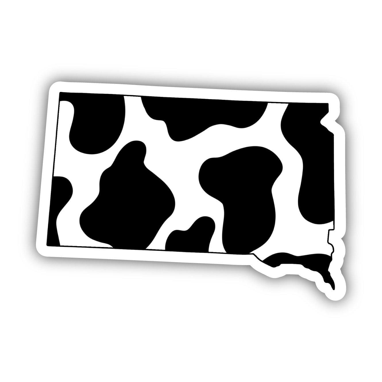  South Dakota Cow Pattern Sticker、mySite、elrpsem3k