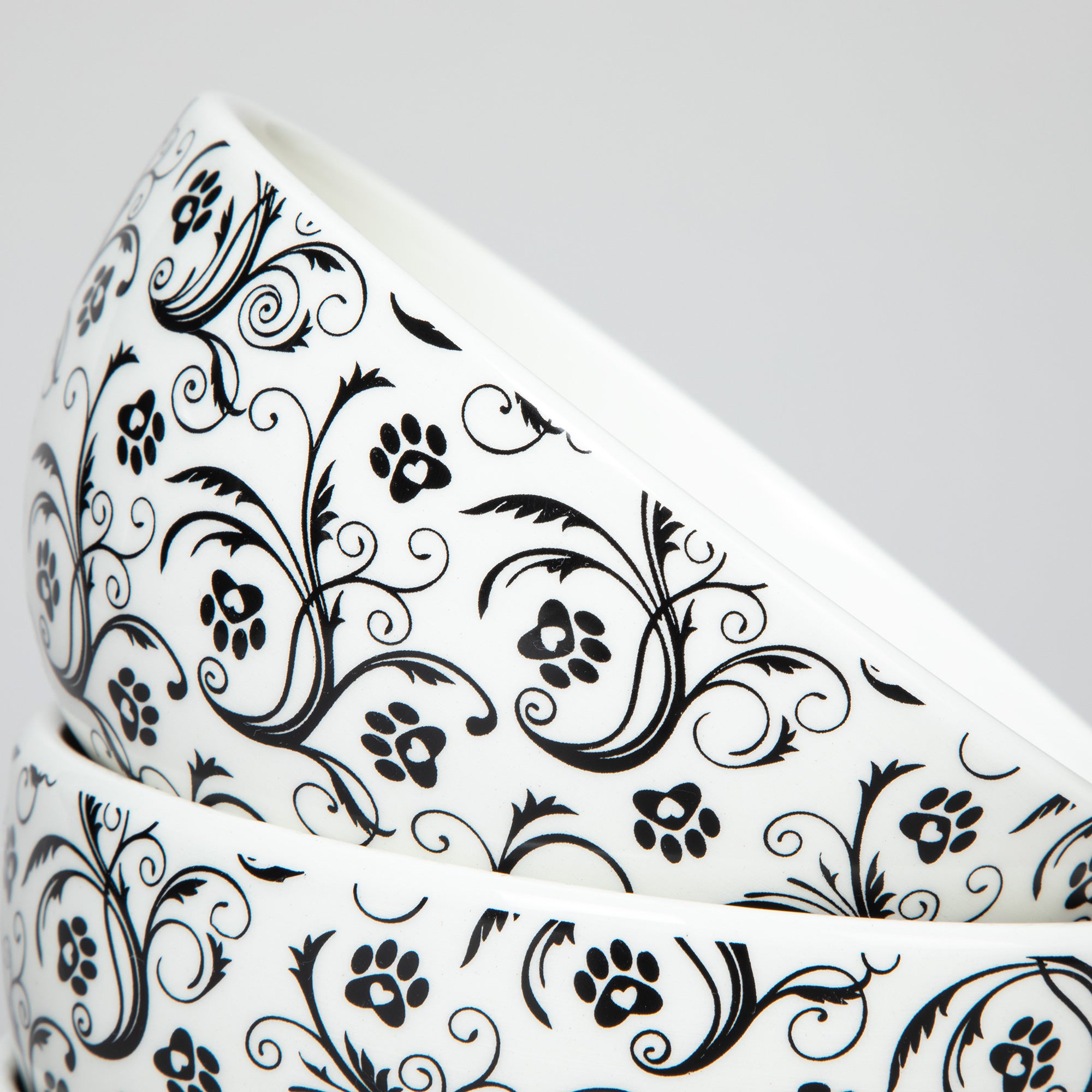 Ceramic Paw Lover Soup or Salad Bowl - Set of 4、mySite、camillekostekn