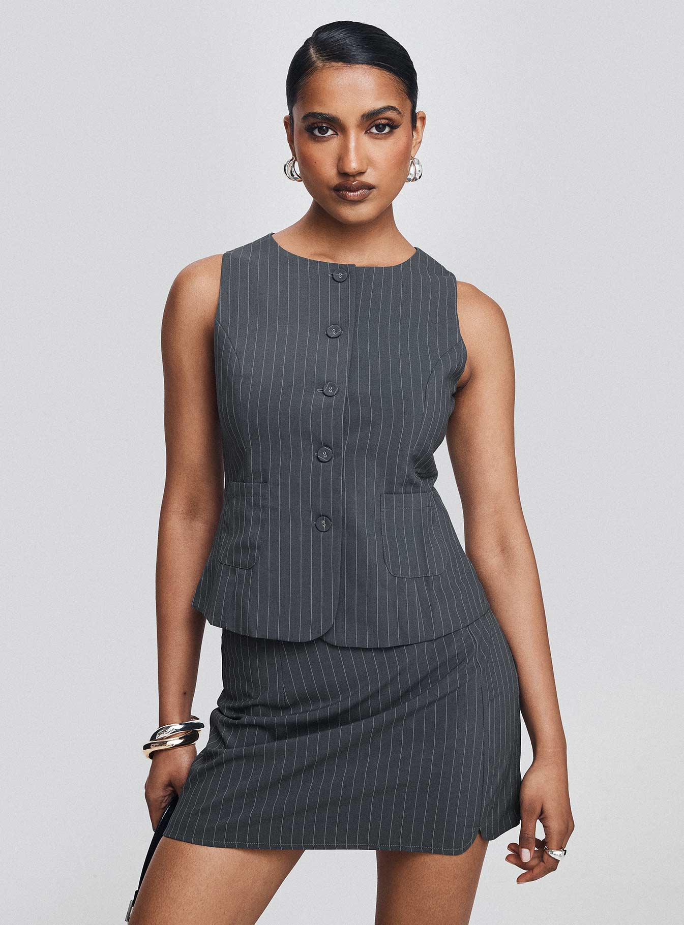 Legrasse Set Charcoal Pinstripe、mySite、solidvoid