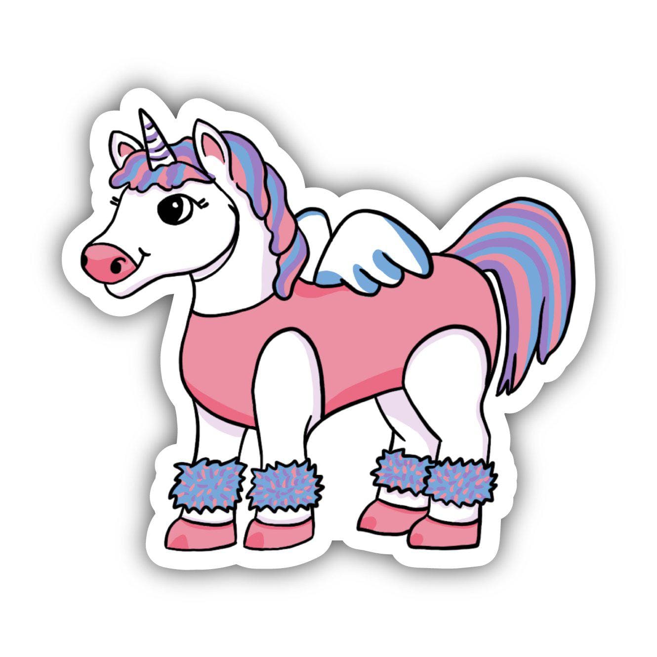  Unicorn Fitness Instructor Halloween Costume Sticker、mySite、elrpsem3k
