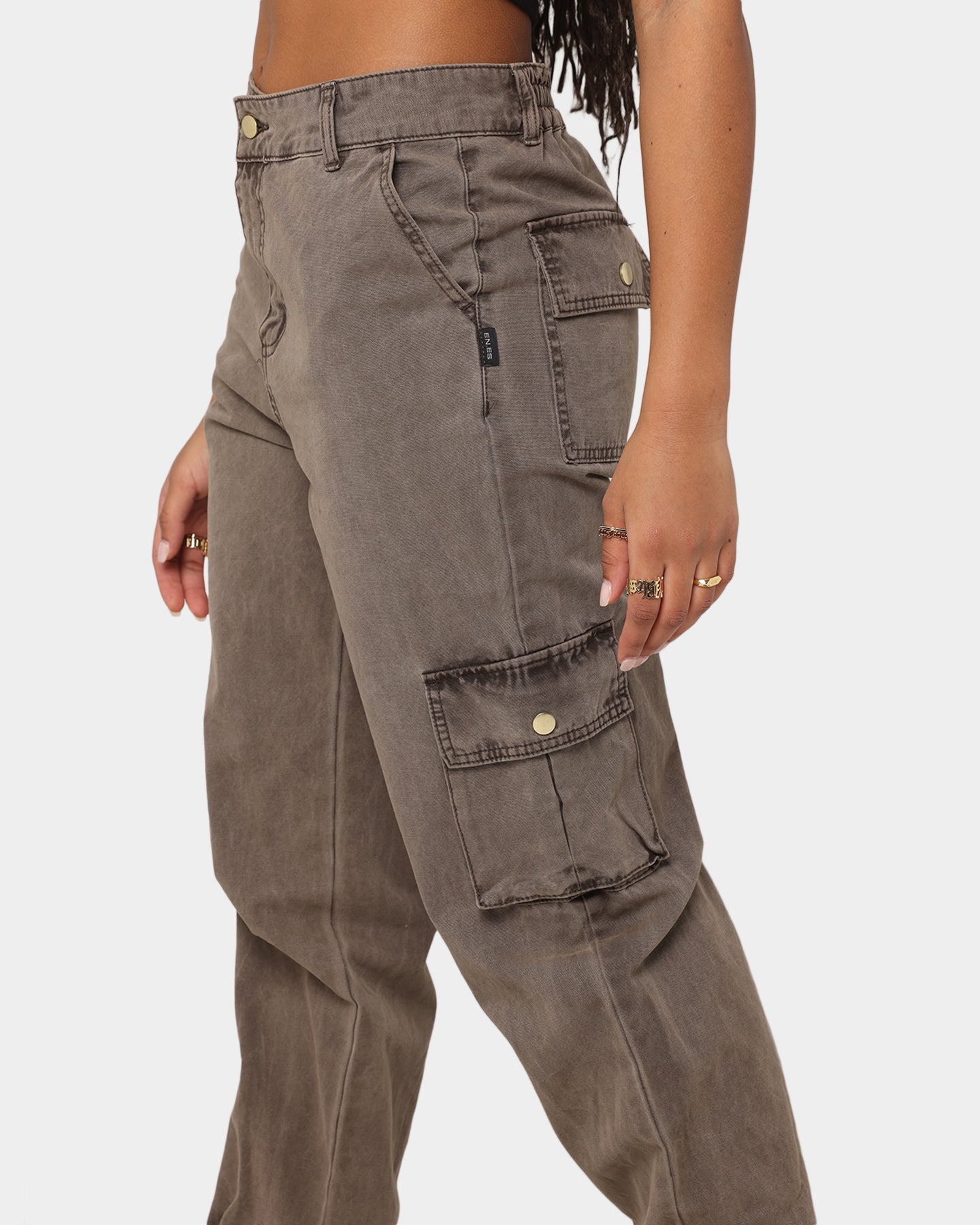 EN ES Women's Washed Cargo Pants Washed Brown、mySite、zt4zffjzw
