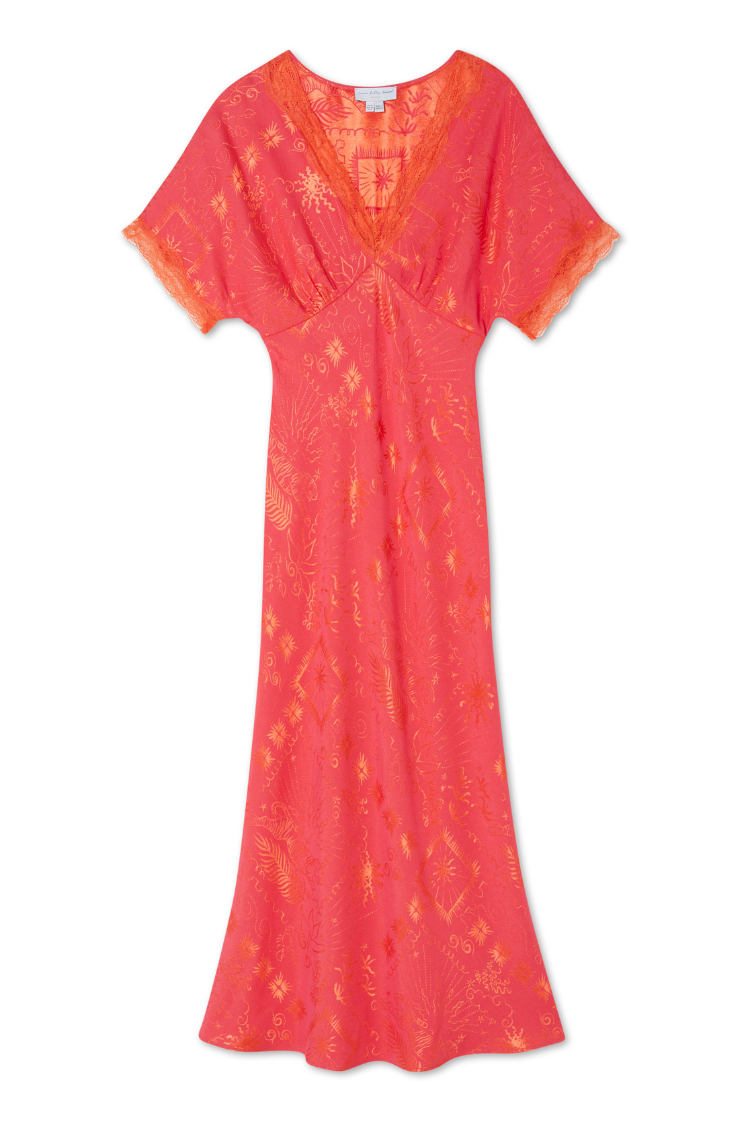 Pink Safari Thea Maxi Dress Petite、mySite、solidvoid