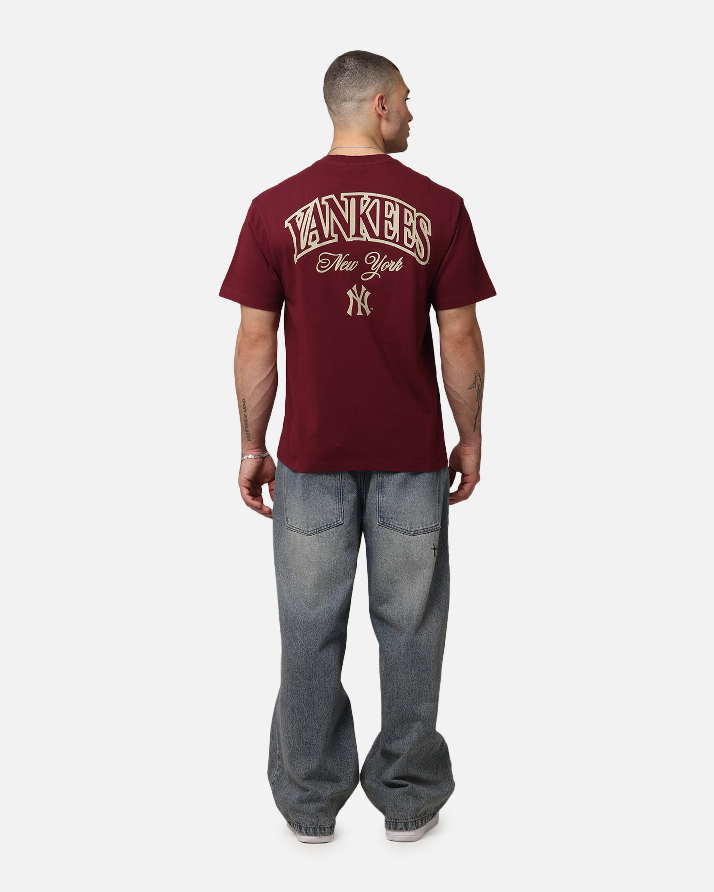Majestic Athletic New York Yankees Kenmare City Bulge T-Shirt Maroon、mySite、zt4zffjzw