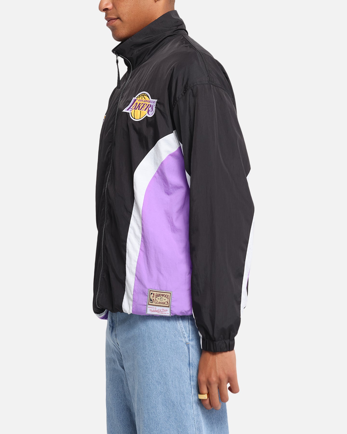 Mitchell & Ness Los Angeles Lakers Nylon Track Jacket Black/Purple、mySite、zt4zffjzw