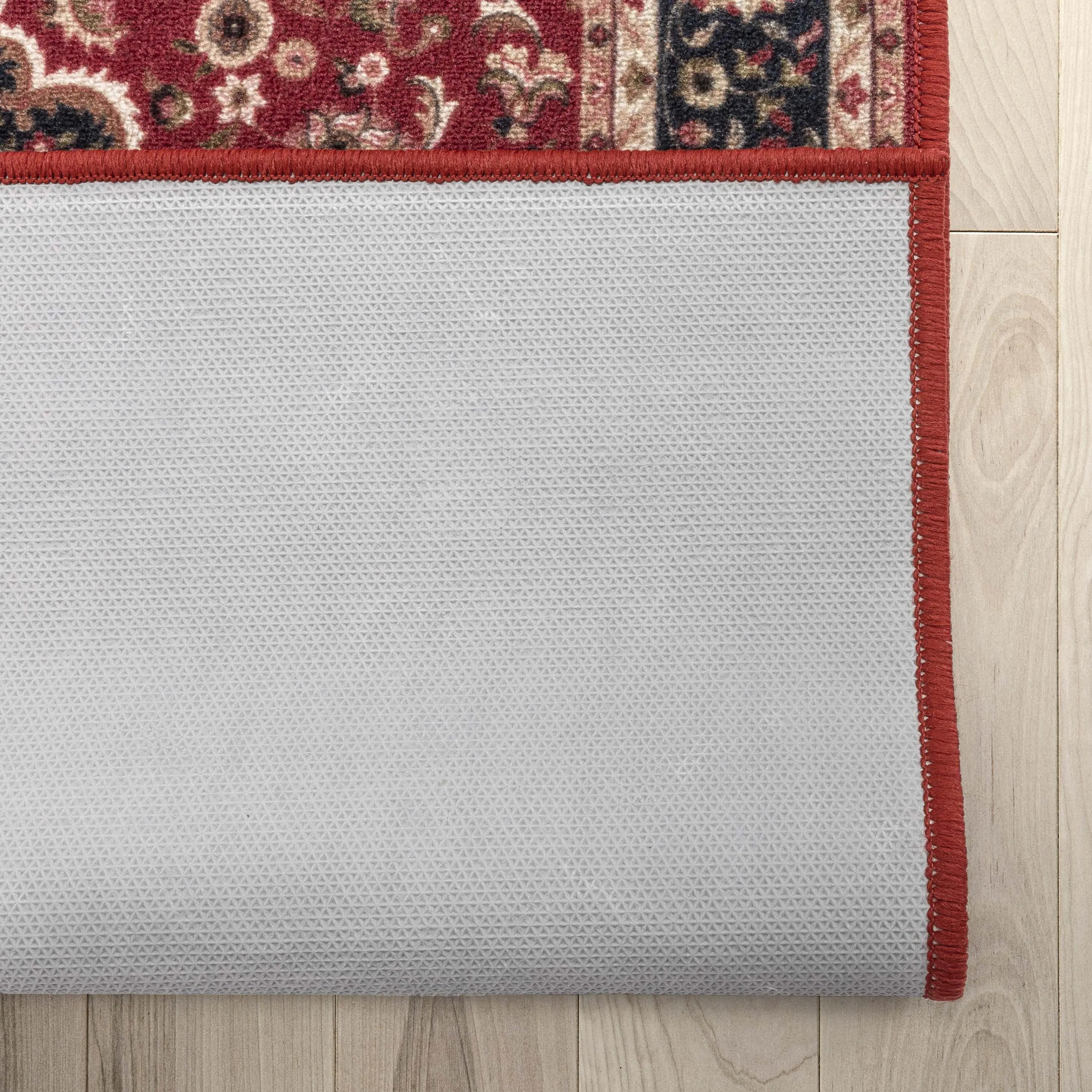 Custom Size Runner Gene Medallion Persian Red Select Your Width x Choose Your Length Machine Washable Hallway Runner Rug、mySite、gigharbornorthrealestate