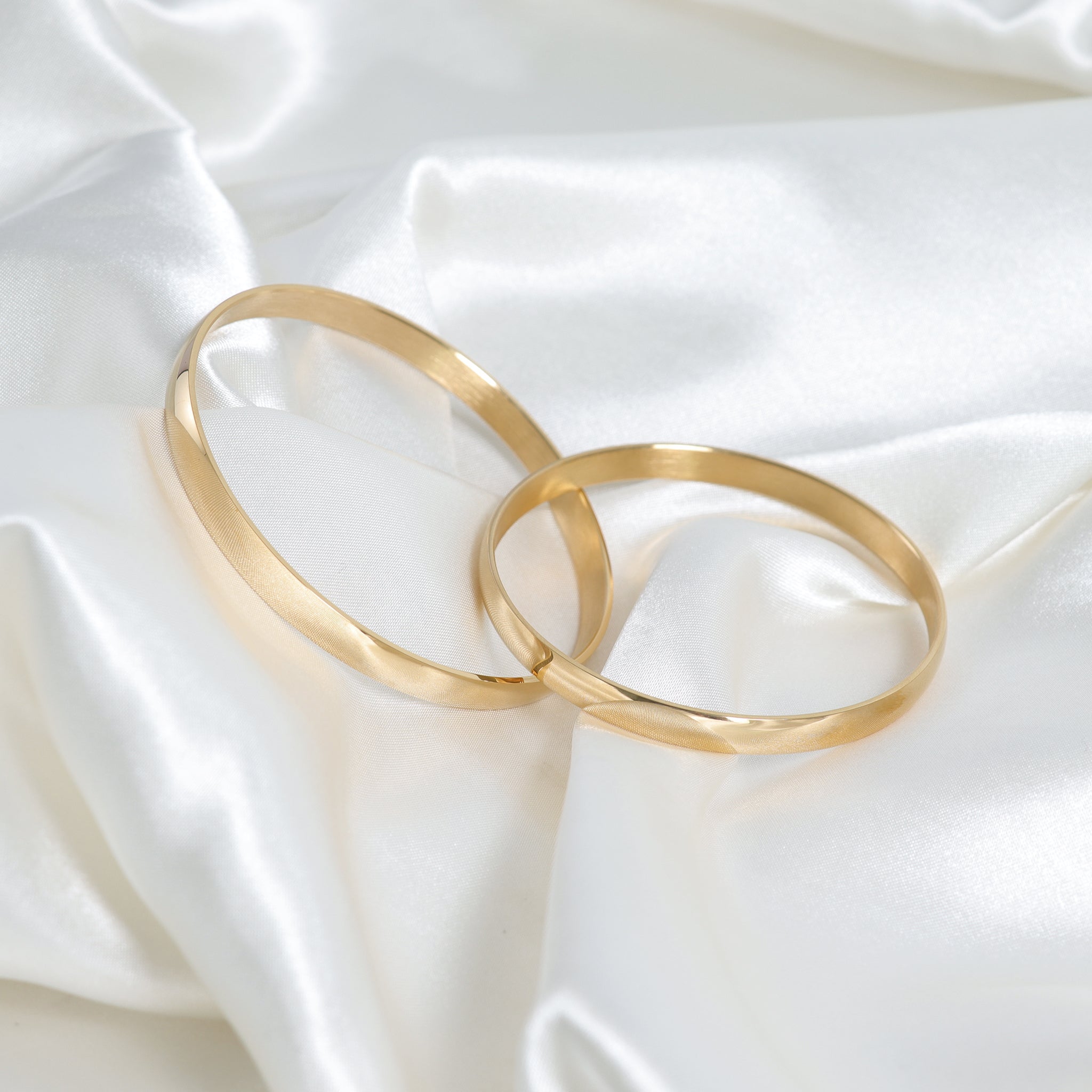 18K Gold PVD Coated Engravable Stainless Steel Bangle / BRJ9007、mySite、dreamappss