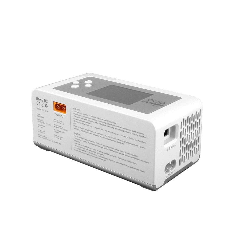  Gens Ace iMars D300 G-Tech AC/DC 300W/700W 1-6S 16A LiPo Charger - White - XT60、mySite、merchandisen