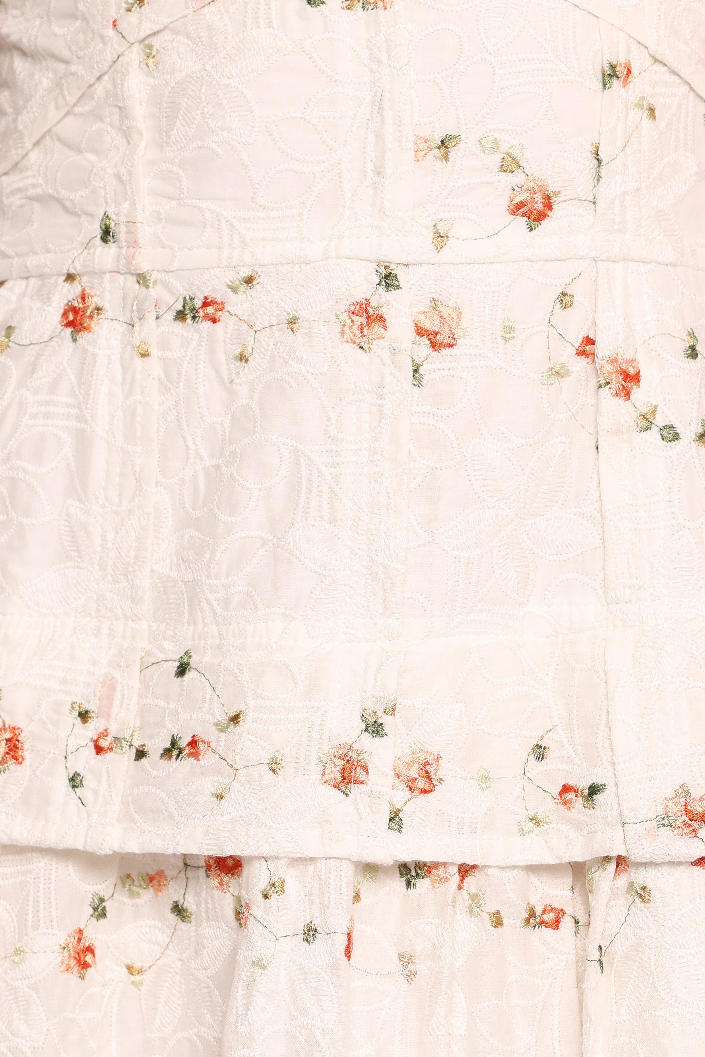  Eleanora Midi Dress - White Floral、mySite、sugarbowlscore