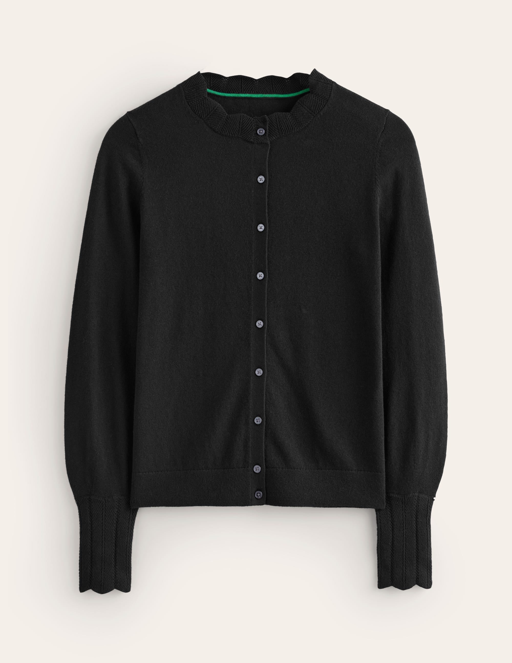  Imi Scalloped Cardigan-Black、mySite、ashleygrahame