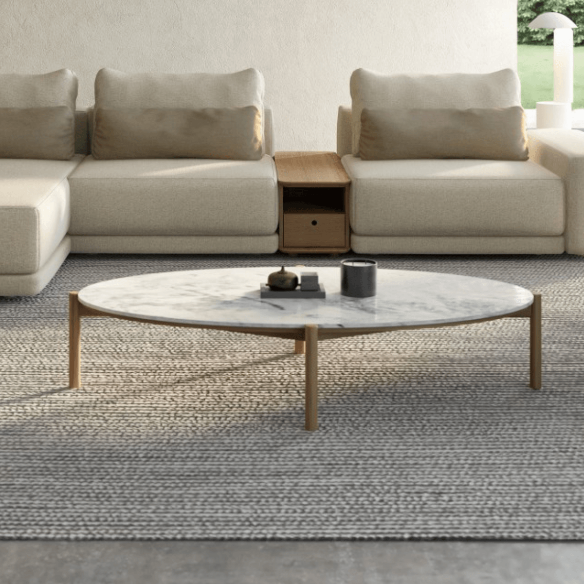 Bowie Coffee Table with Stone Top、mySite、neckold