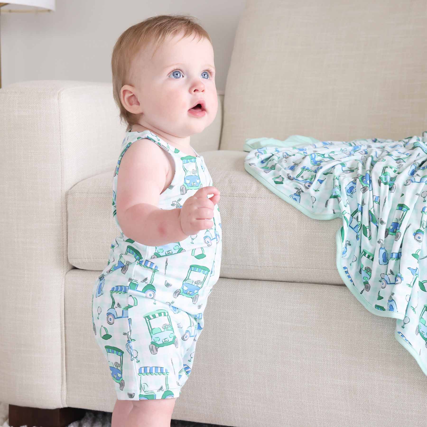  Sleeveless Snap Romper | Birdie Babes Green、mySite、layawaytickets