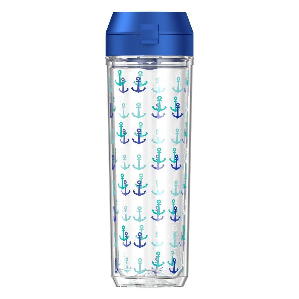 24oz DOUBLE WALL WATER BOTTLE ANCHORS、mySite、noshort