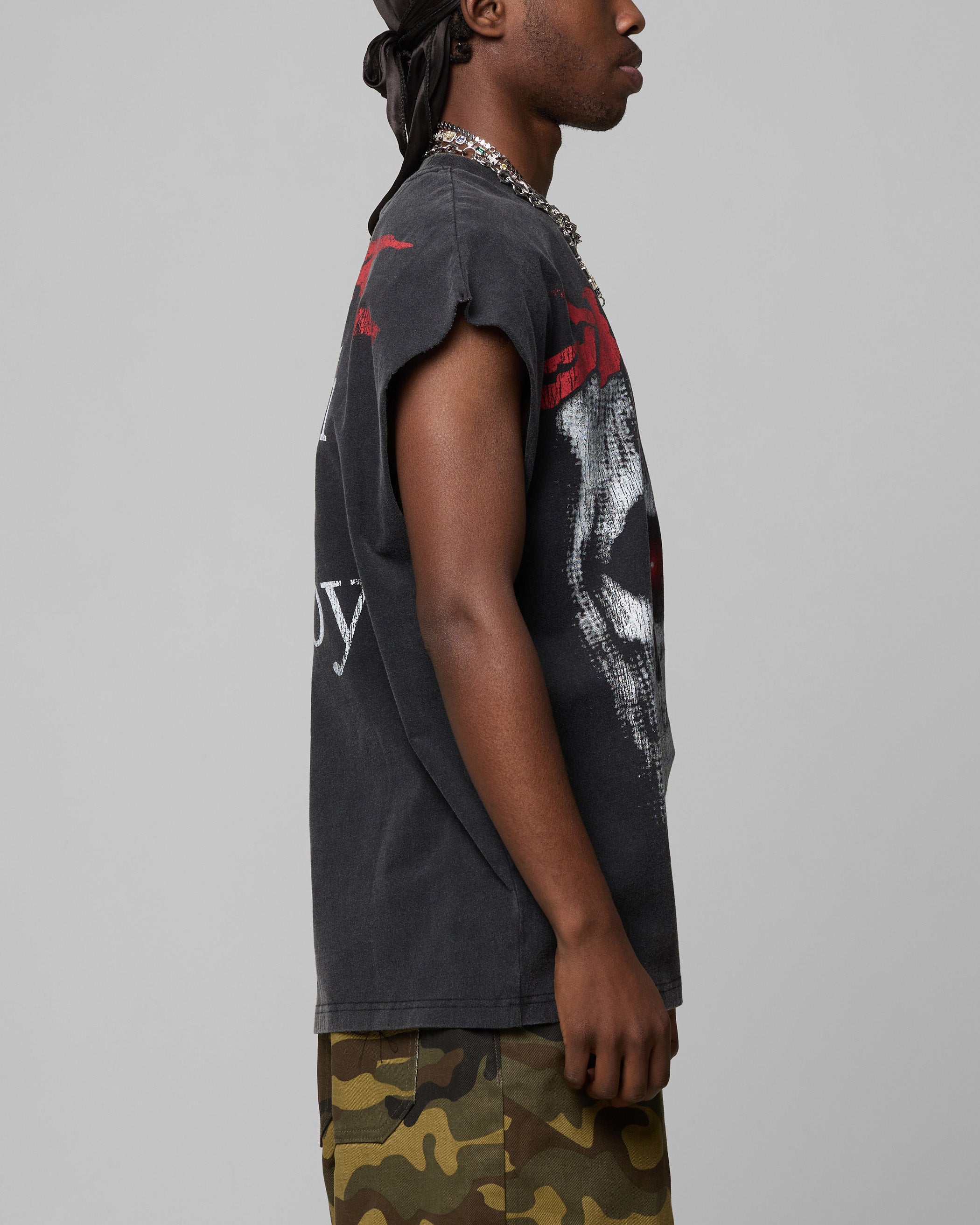 Loiter Ski Mask Muscle T-Shirt Vintage Black、mySite、zt4zffjzw