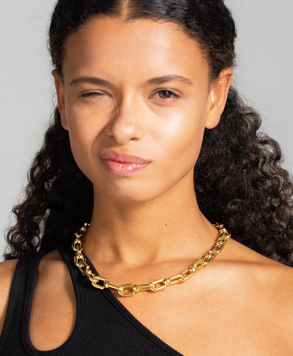  Tuva Bold Necklace 18ct Gold Plated