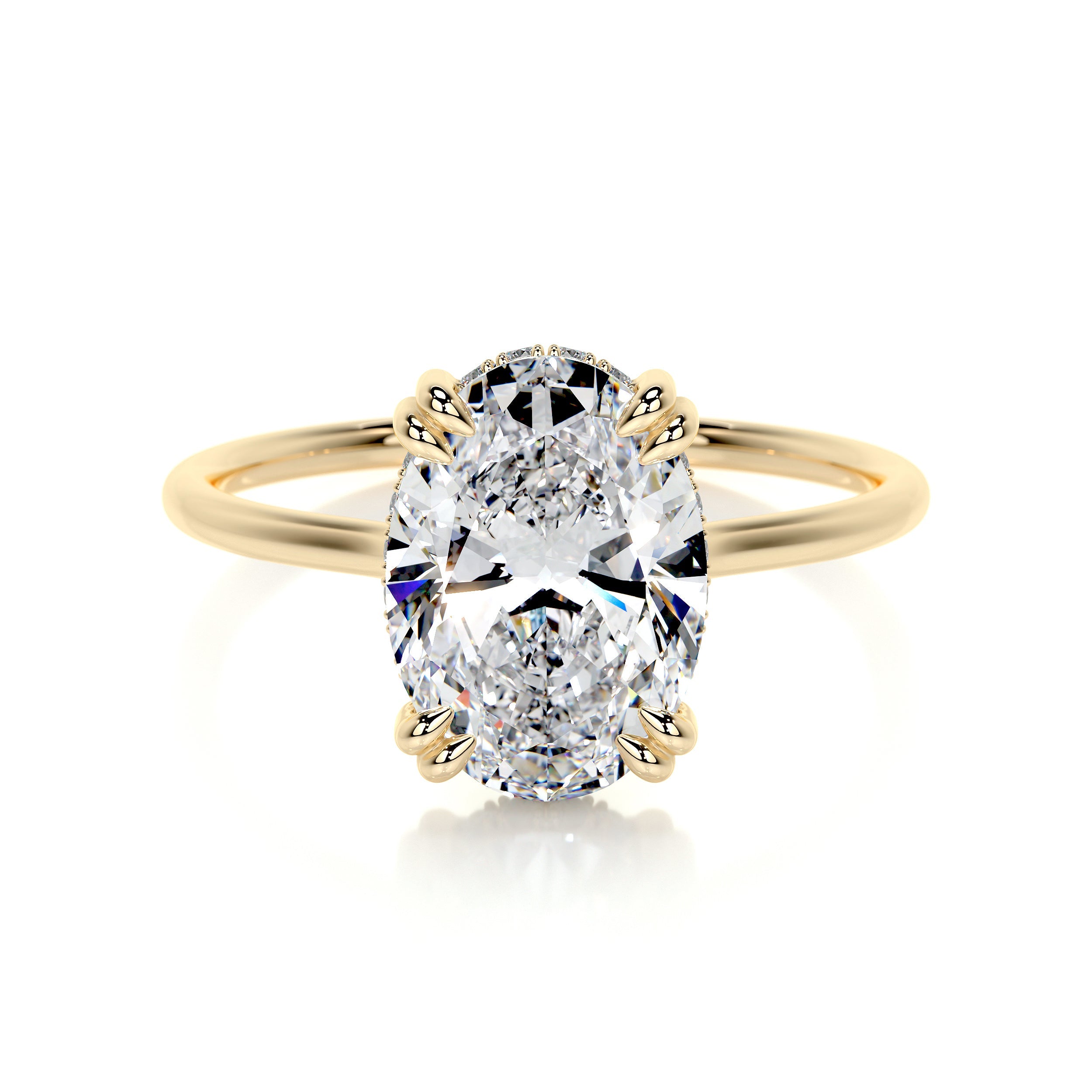 Harriet Lab Grown Diamond Ring -18K Yellow Gold、mySite、hinf8tx79