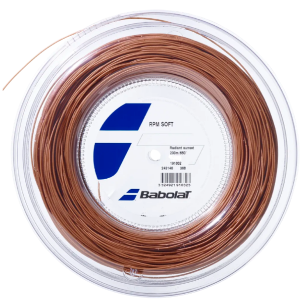Babolat RPM Soft 17/1.25 Tennis String Reel (Orange)