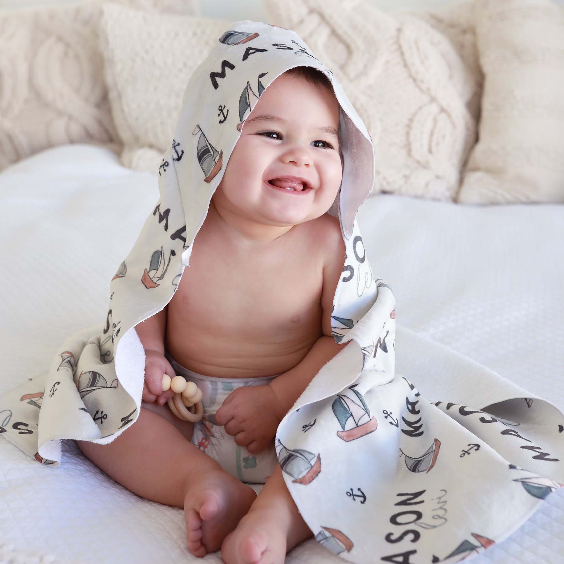 Personalized Hooded Towel | Set Sail、mySite、layawaytickets