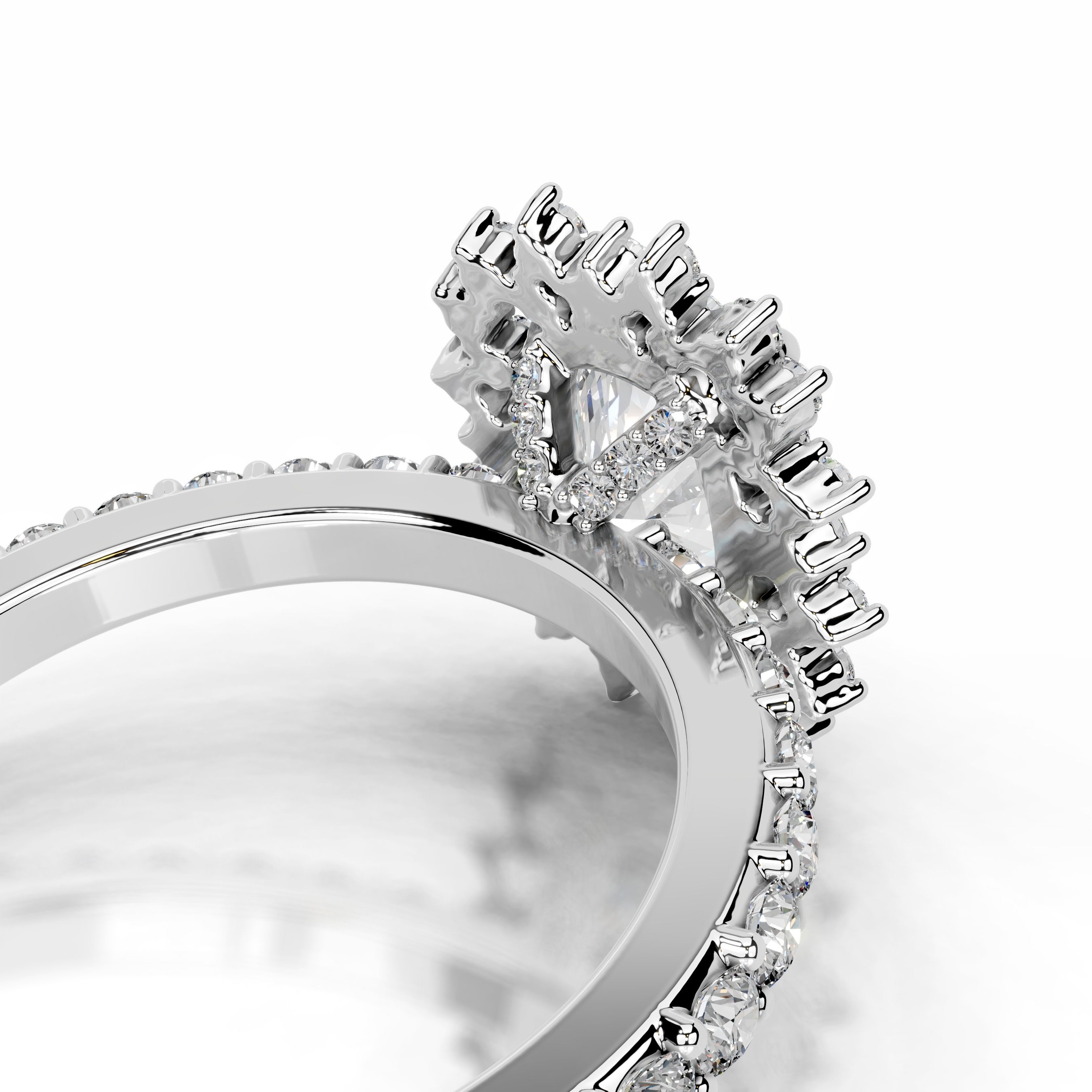 Bodil Diamond Engagement Ring - 18K White Gold、mySite、hinf8tx79