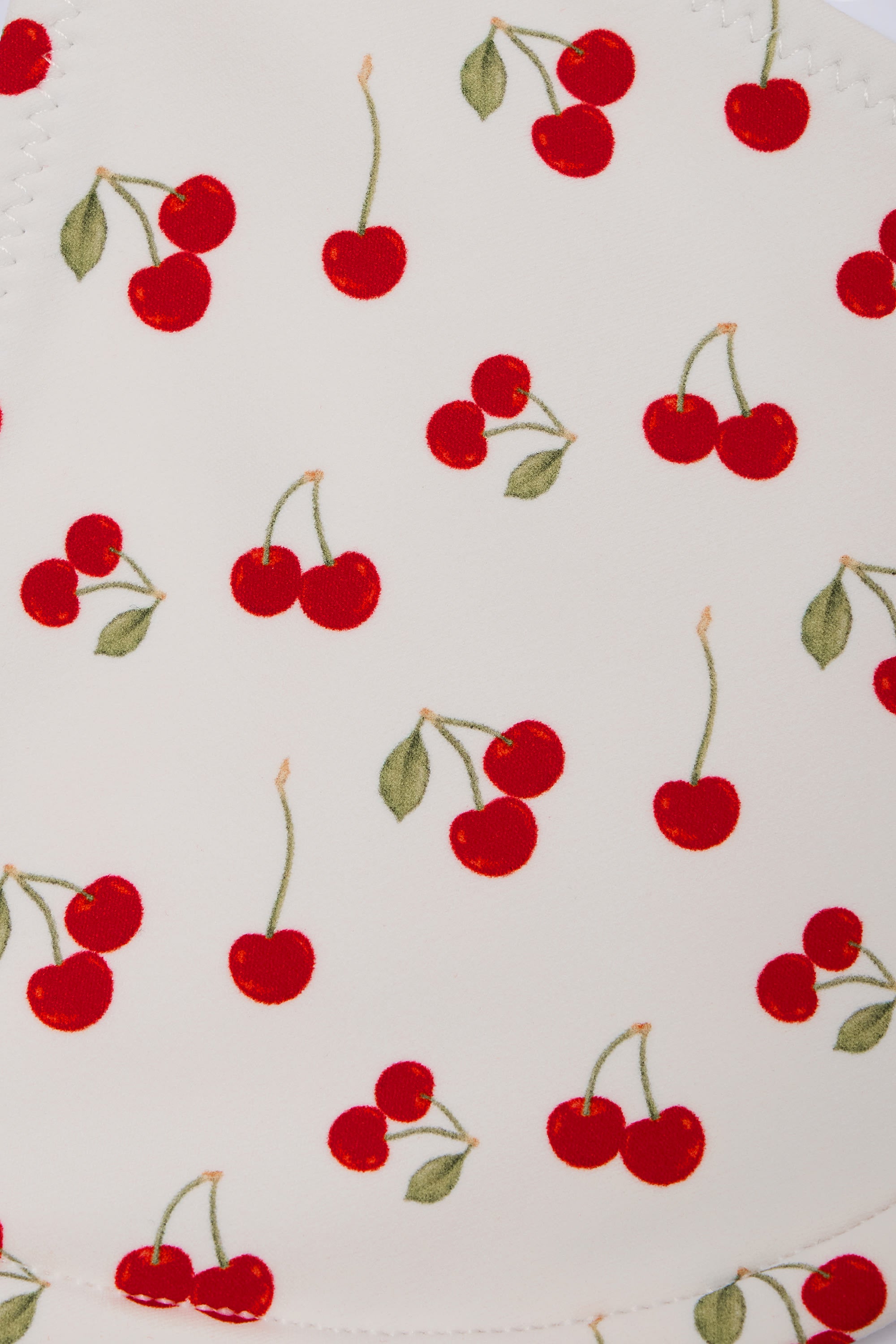  Charm-Detail Triangle Bikini Top in Cherry Print、mySite、sugarbowlscore